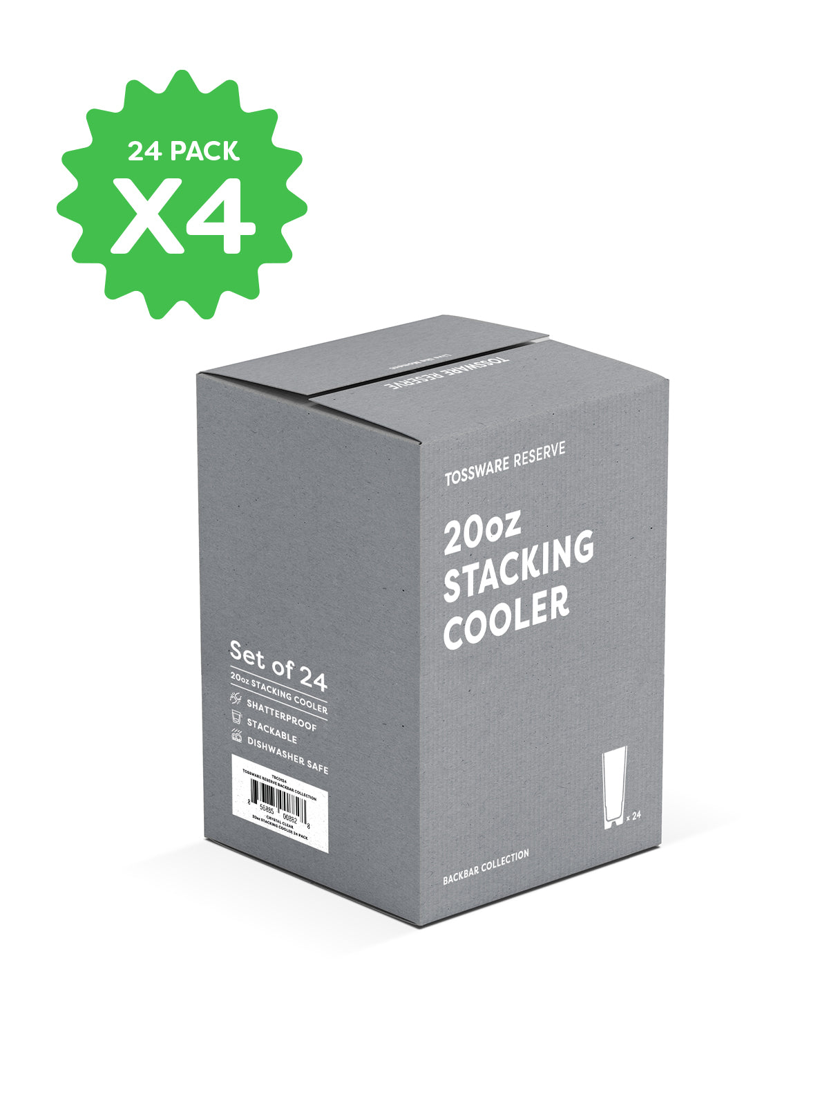 RESERVE 20oz Stackable Cooler Tritan Copolyester Glass - Bulk、mySite、camillekostekn