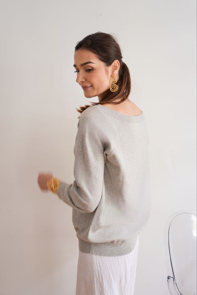 Debbie Katz Ember Cotton/Cashmere Boat Neck Sweater、mySite、noshort