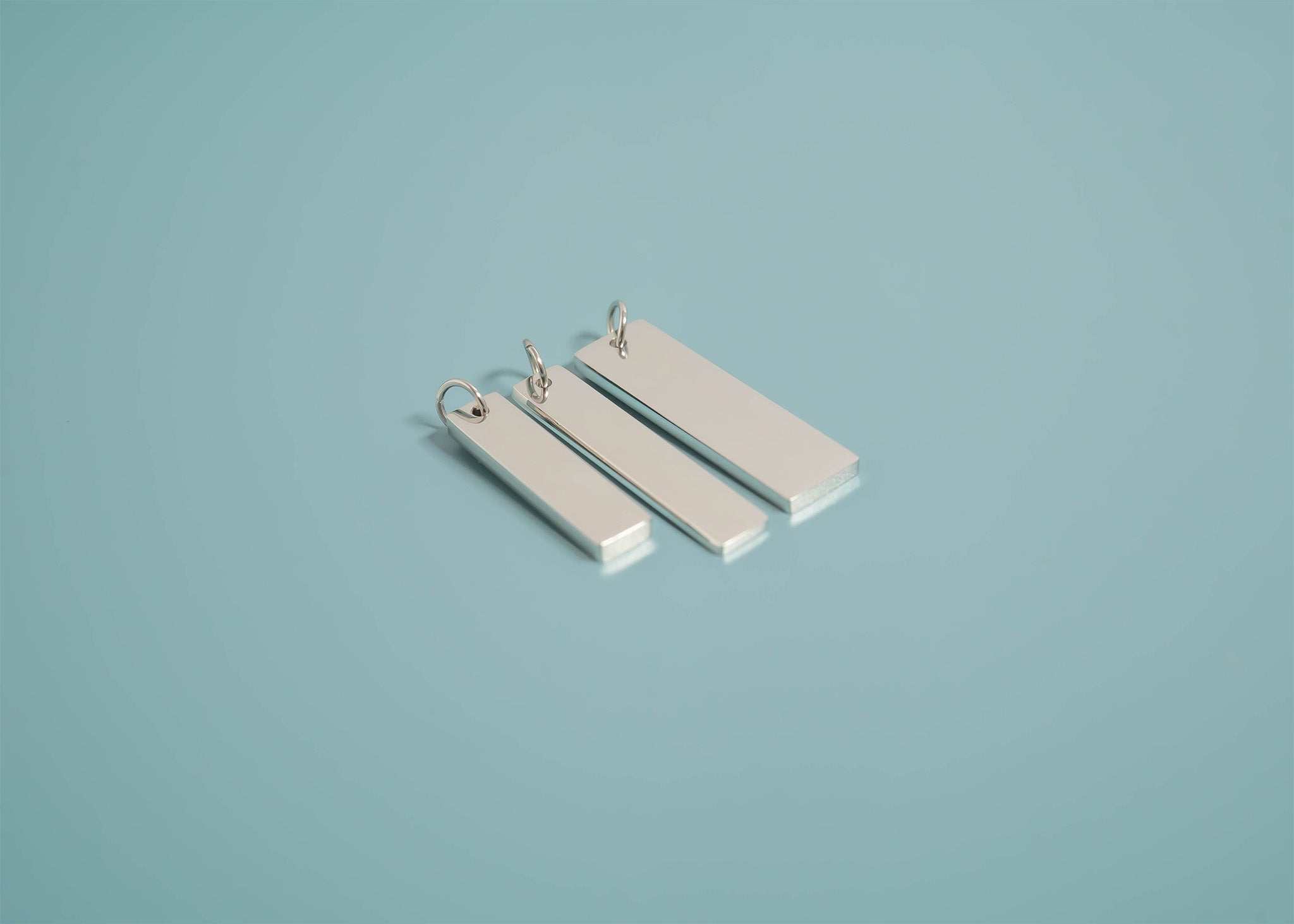 Stainless Steel Polished Vertical Blank Bar Pendant / SBB0104、mySite、dreamappss