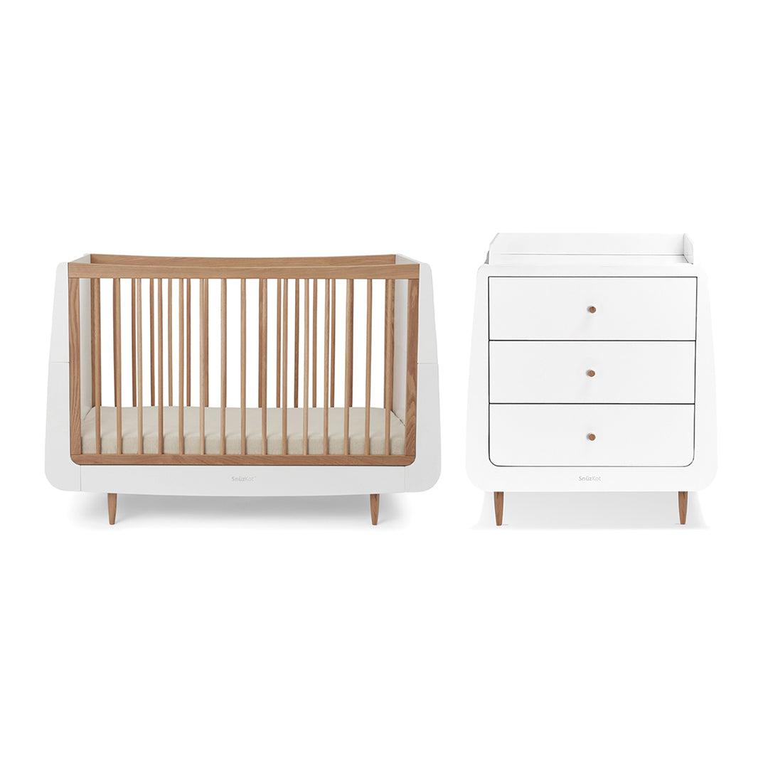  SnuzKot 2 Piece Nursery Furniture Set - The Natural Edit - Oak、mySite、merchandisen