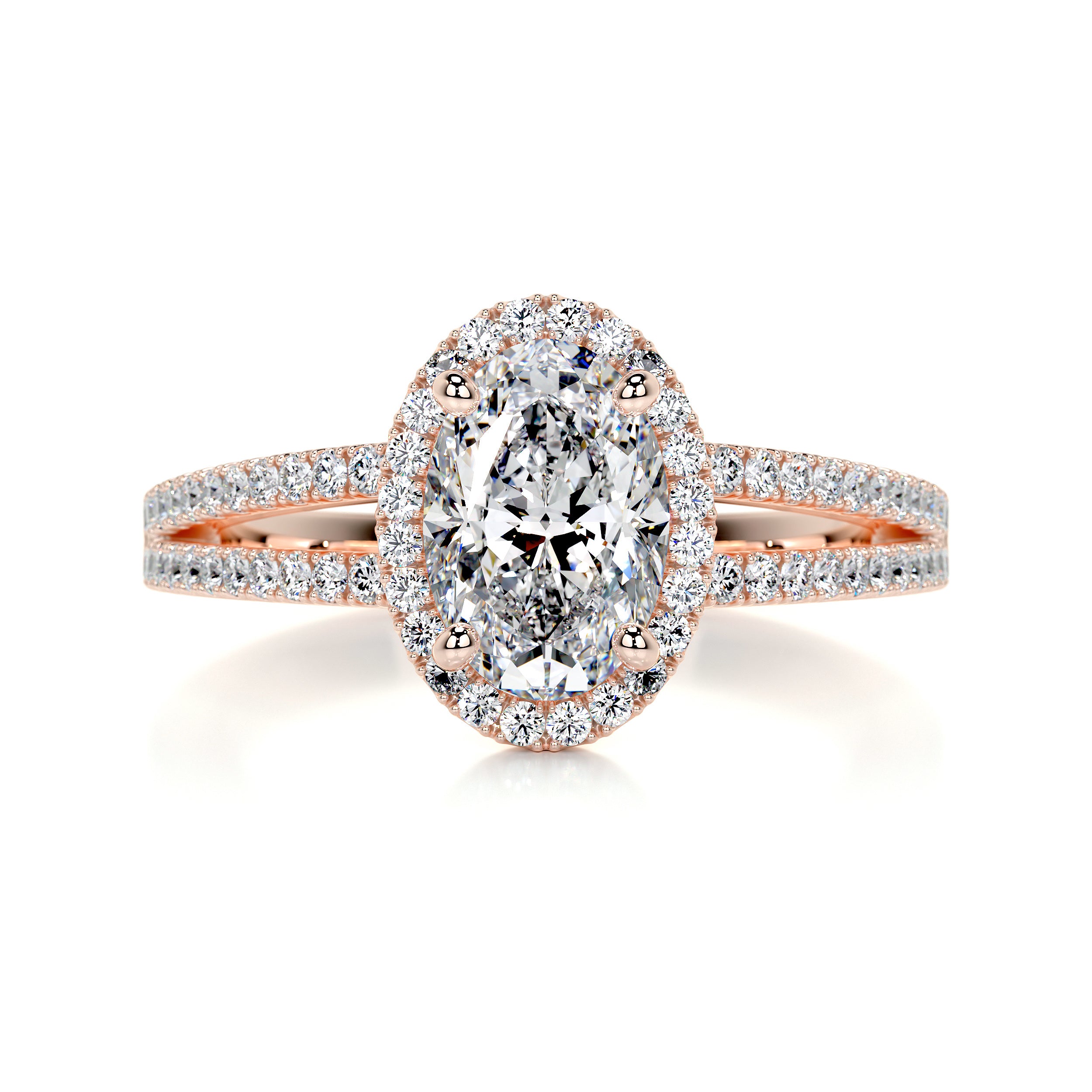 Brielle Diamond Engagement Ring -14K Rose Gold、mySite、hinf8tx79