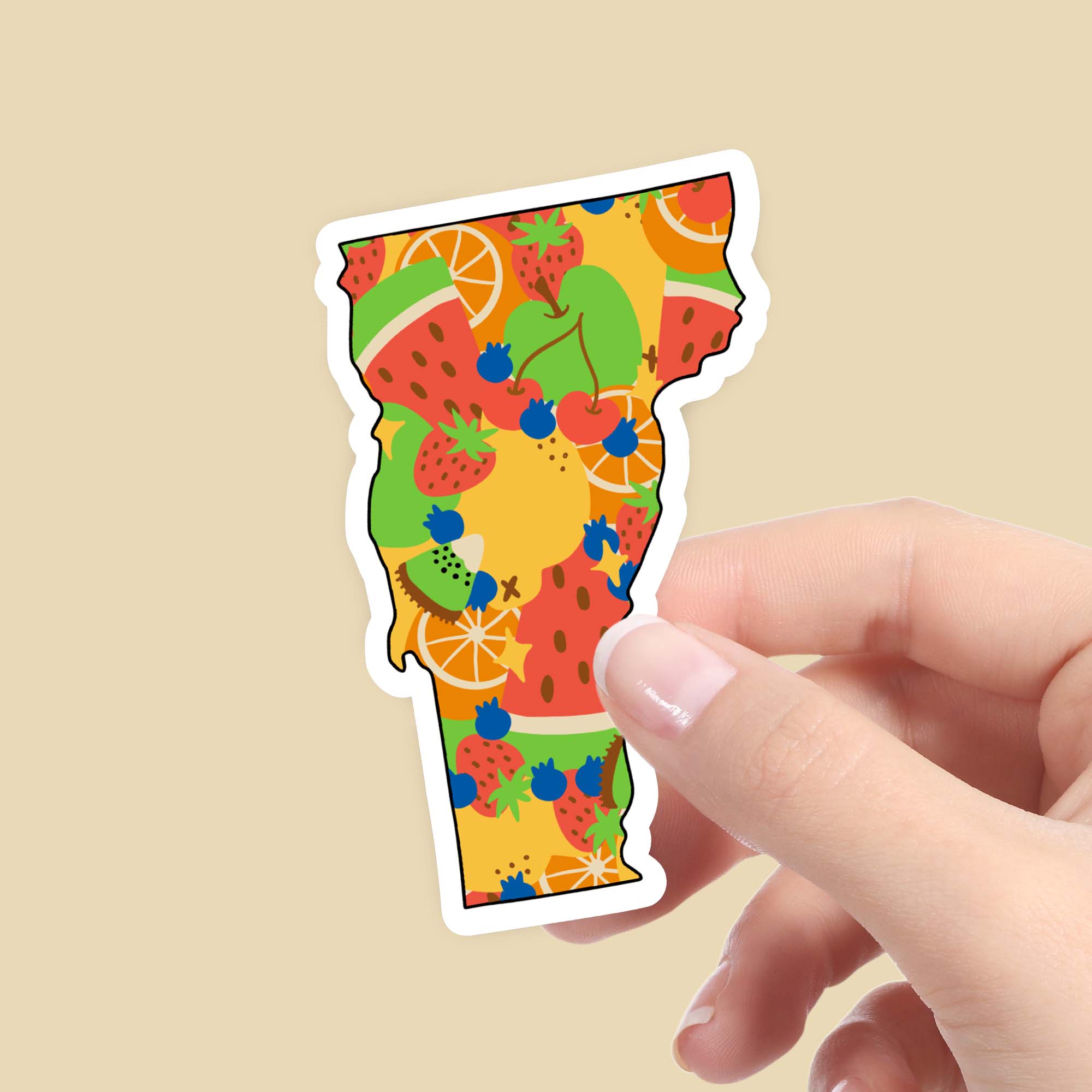  Vermont Fruit Pattern Sticker、mySite、elrpsem3k
