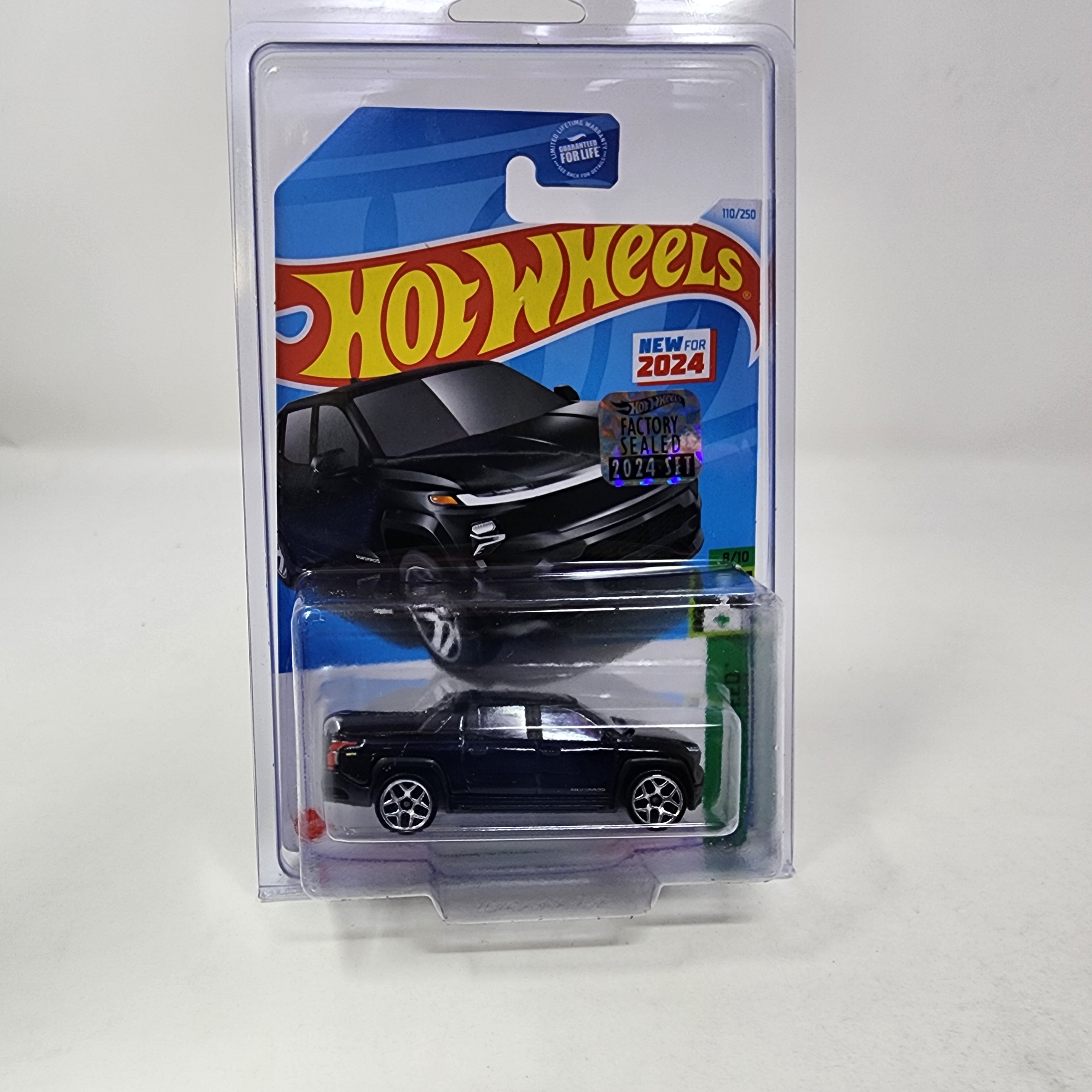 Silverado EV RST #110 * Black * 2024 Hot Wheels Basic w/ Factory Holo、mySite、hgirdovlk