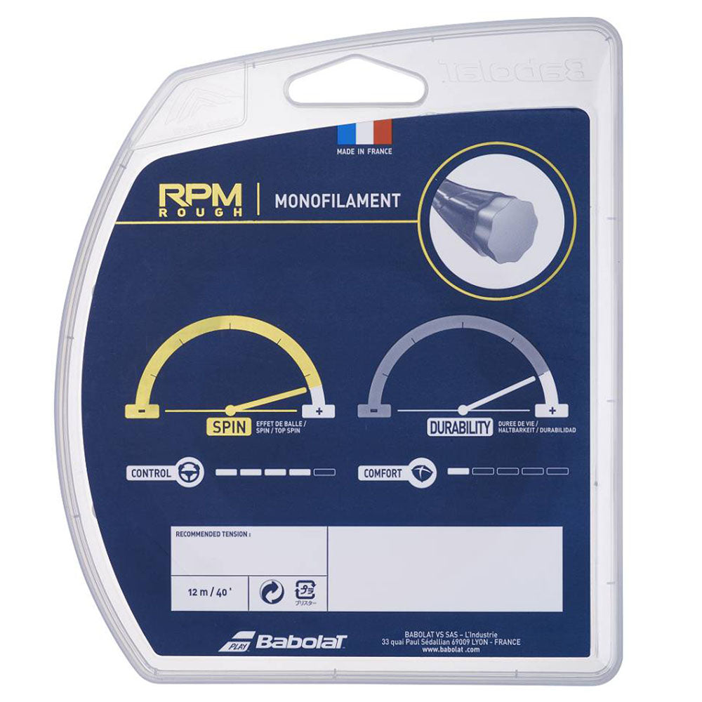 Babolat RPM Rough 17/1.25 Tennis String (Red)