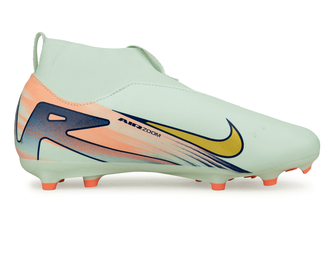 Nike Kids Zoom Mercurial Superfly 10 Academy MDS 009 FG/MG Barely Green/Metallic Gold、mySite、noshort