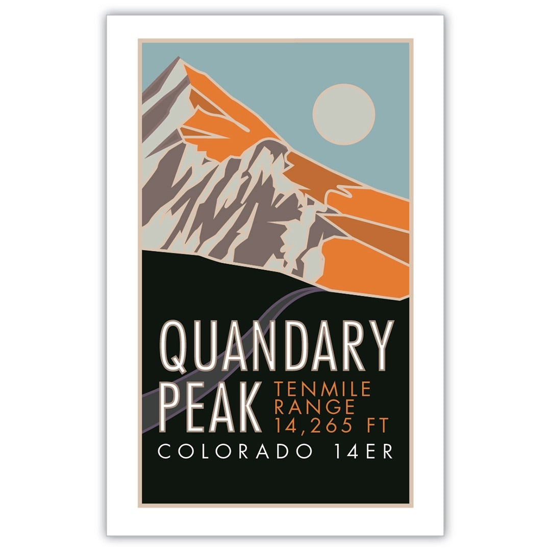 Quandary Peak, Colorado - Colorado 14er - Poster、mySite、g9winljtr