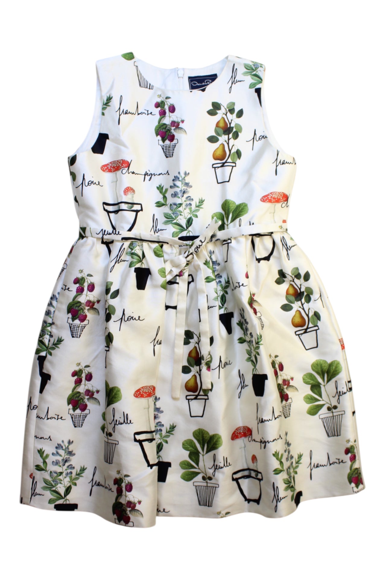 Oscar De La Renta Floral Sleeveless Dress Size 8Y、mySite、g9winljtr