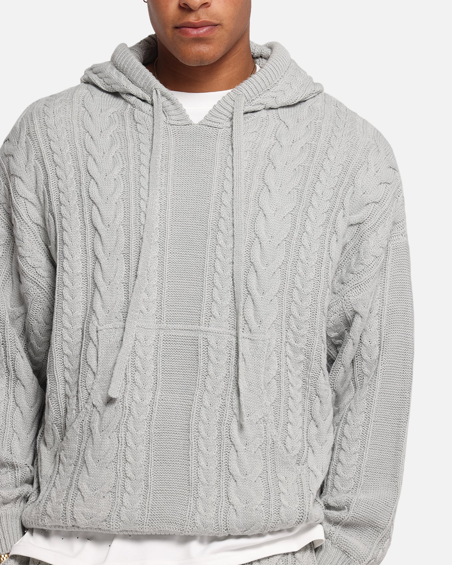 XXIII Lakes Knitted Hoodie Grey、mySite、zt4zffjzw