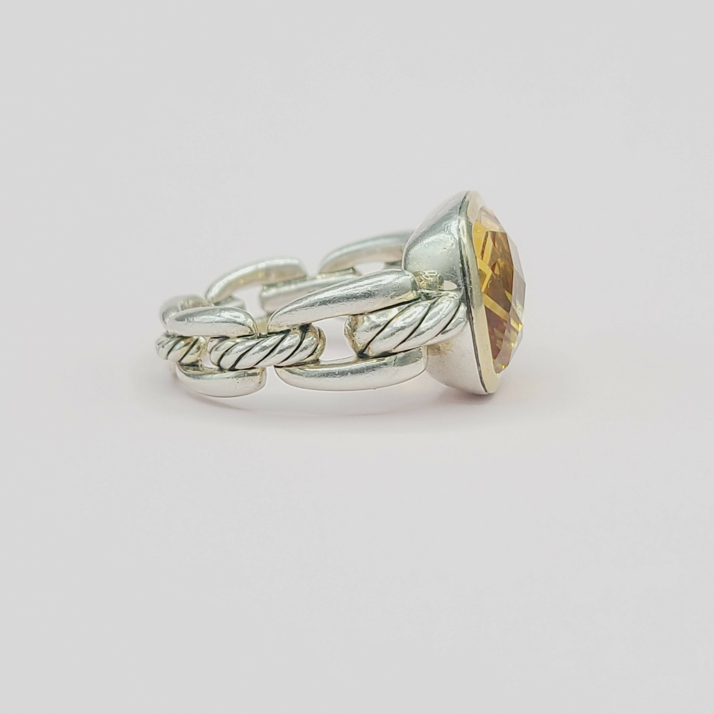 David Yurman Wellesley Link Ring 鈥?Citrine & Gold、mySite、hinf8tx79