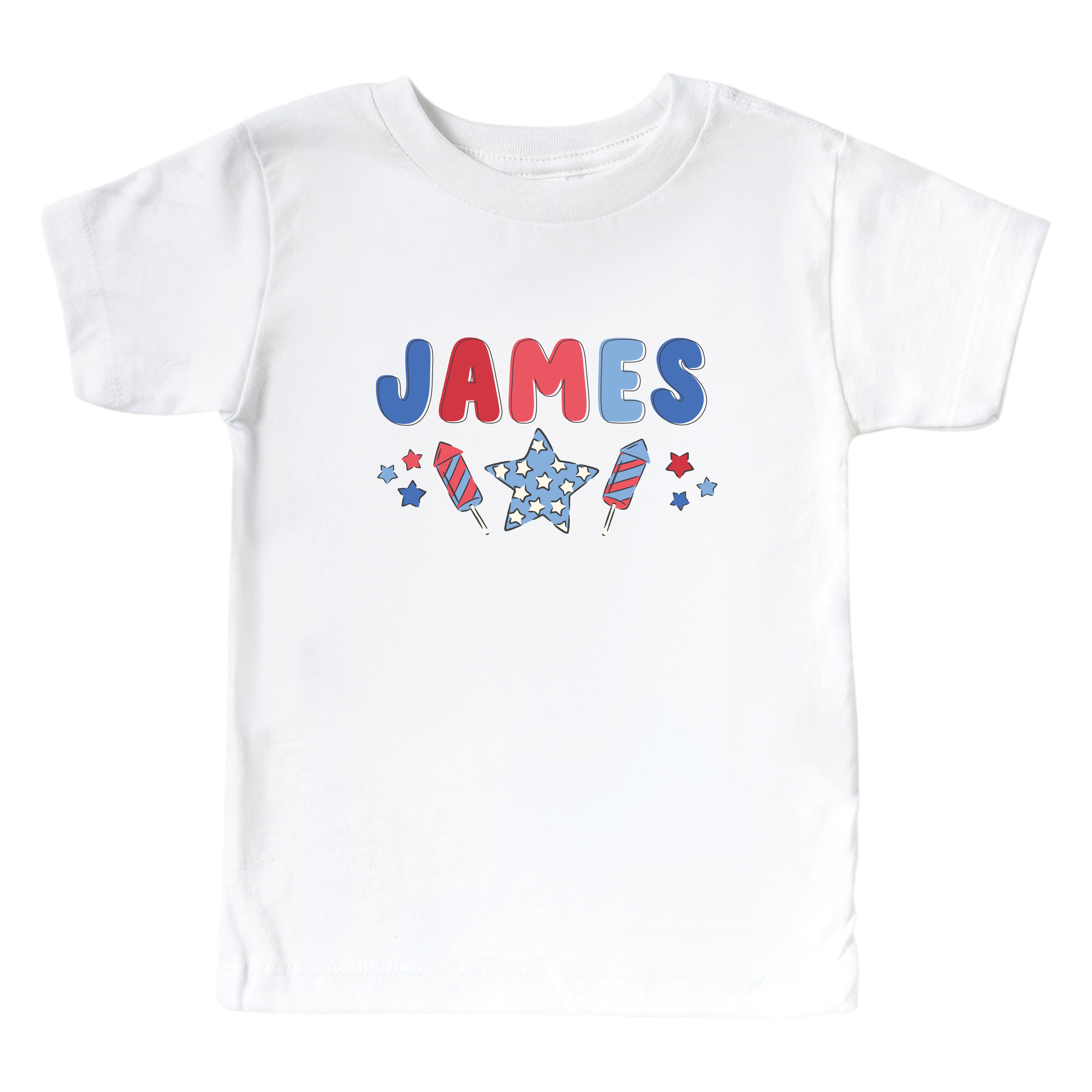  Personalized Party in the USA Kids Graphic Tee | White、mySite、layawaytickets
