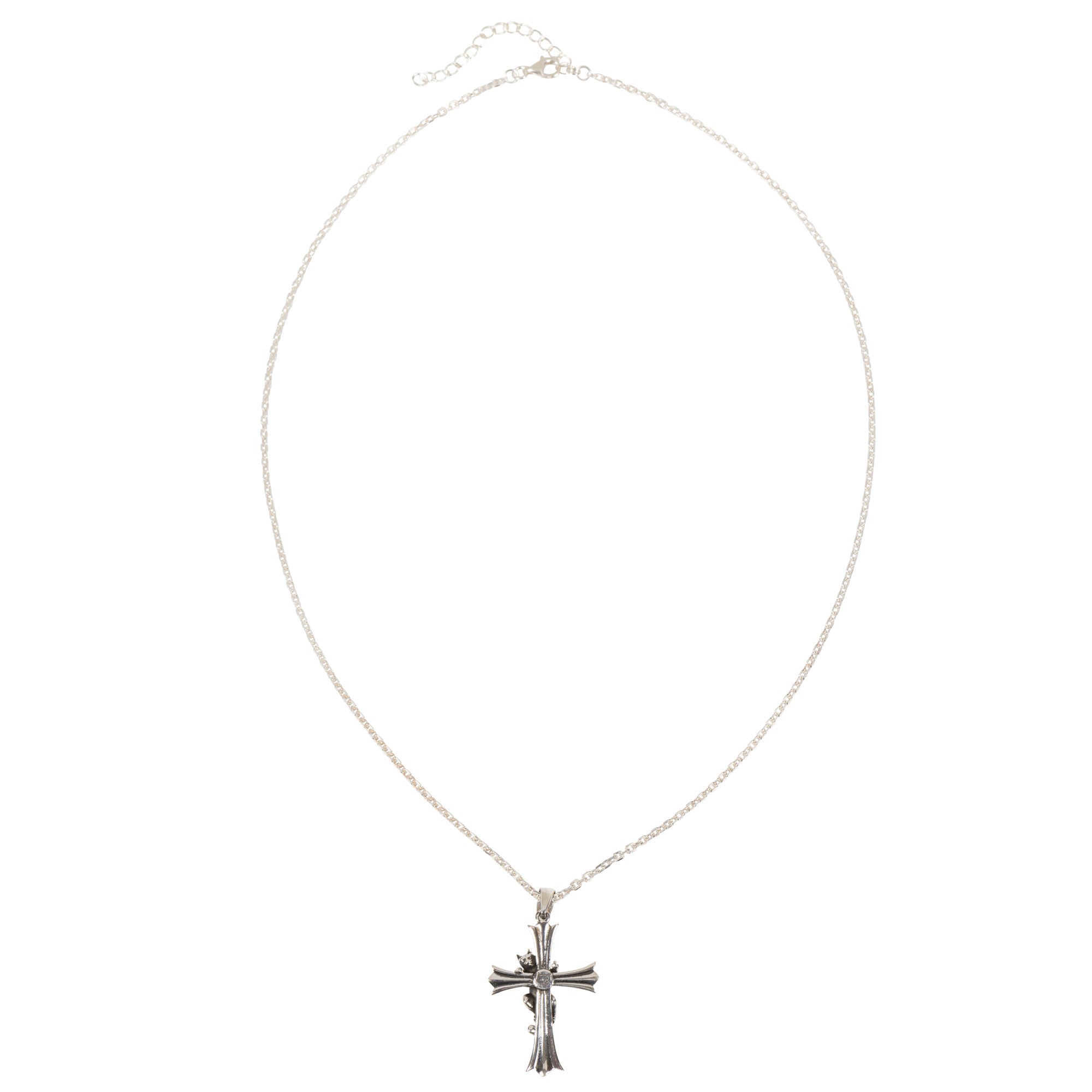  Chrome Kitty Necklace (Silver)、mySite、merchandisen