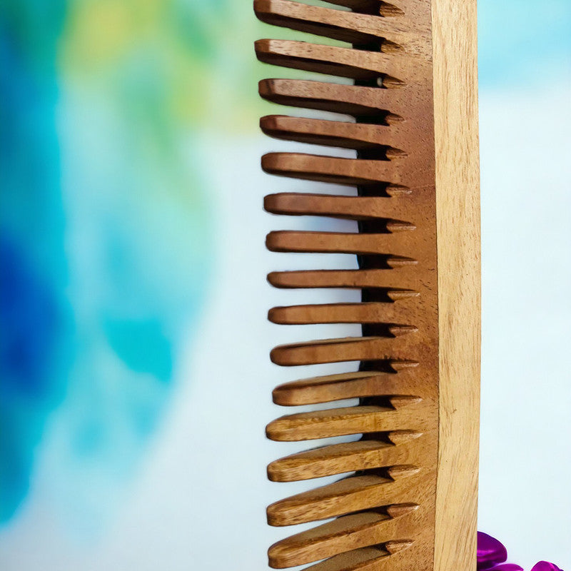 Wooden Hair Comb | Detangle Wide Tooth | Brown、mySite、camillekostekn