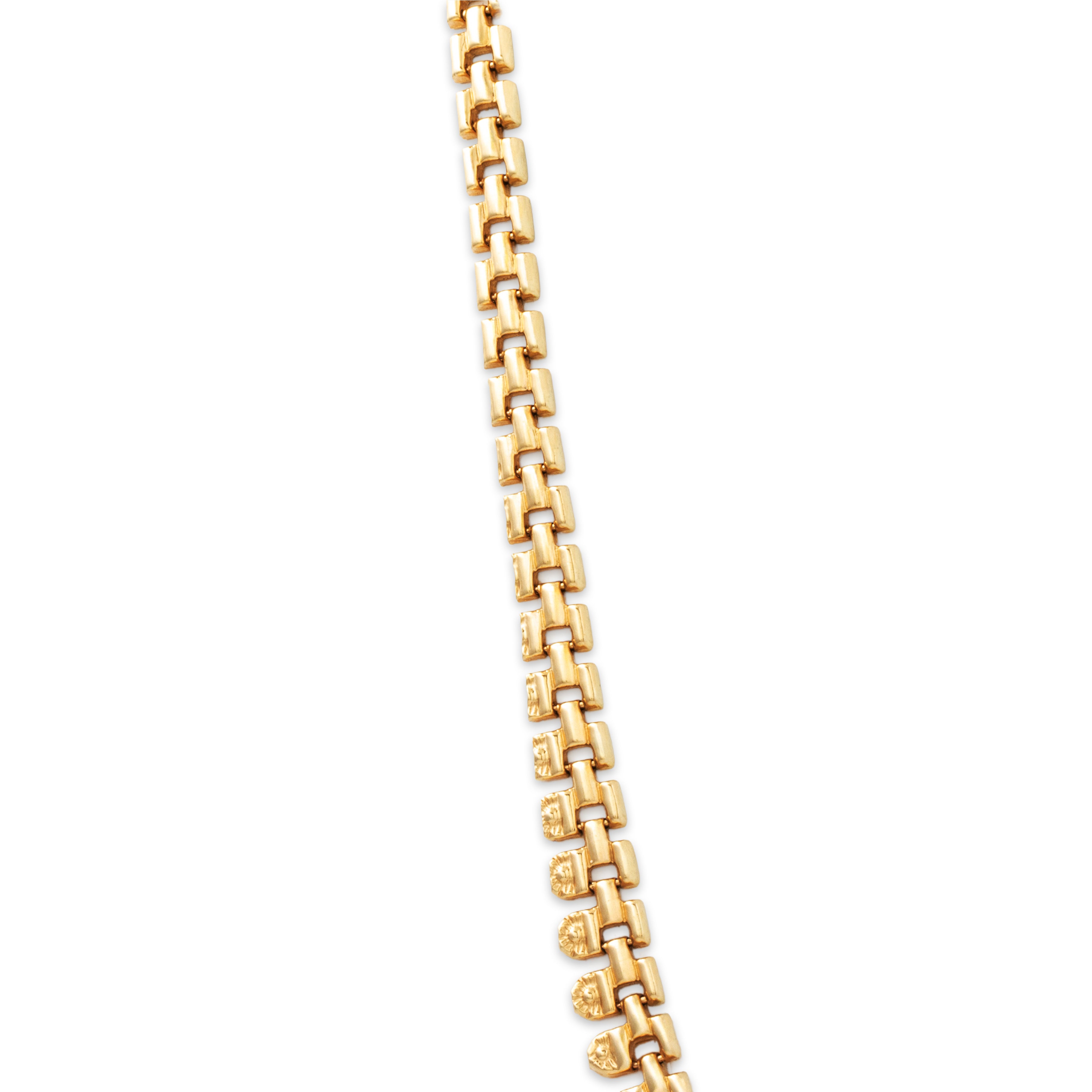 Vintage Italian 14k Yellow Gold Exotic Fringe Cleopatra Necklace 17、mySite、hinf8tx79