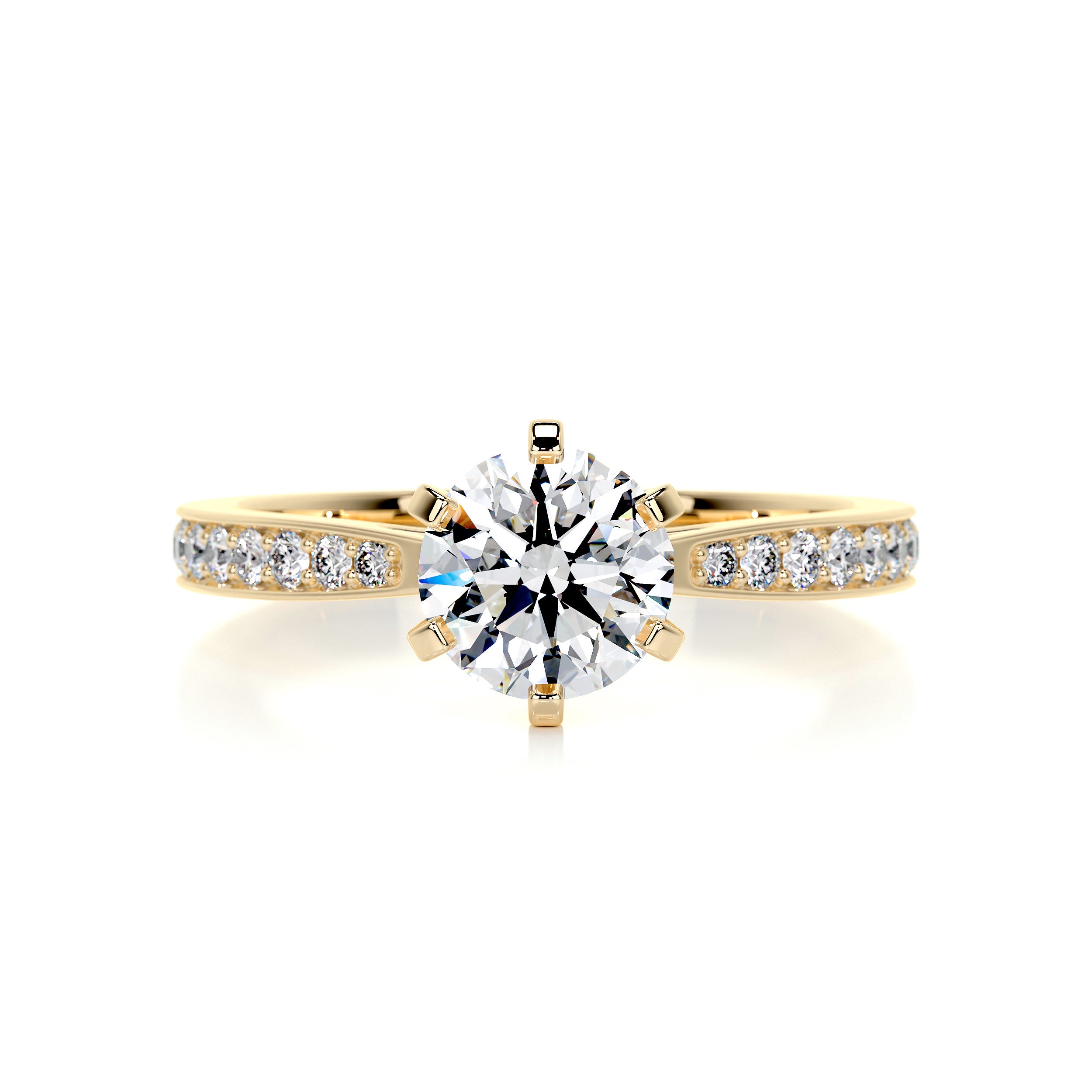 Talia Diamond Engagement Ring - 18K Yellow Gold、mySite、hinf8tx79