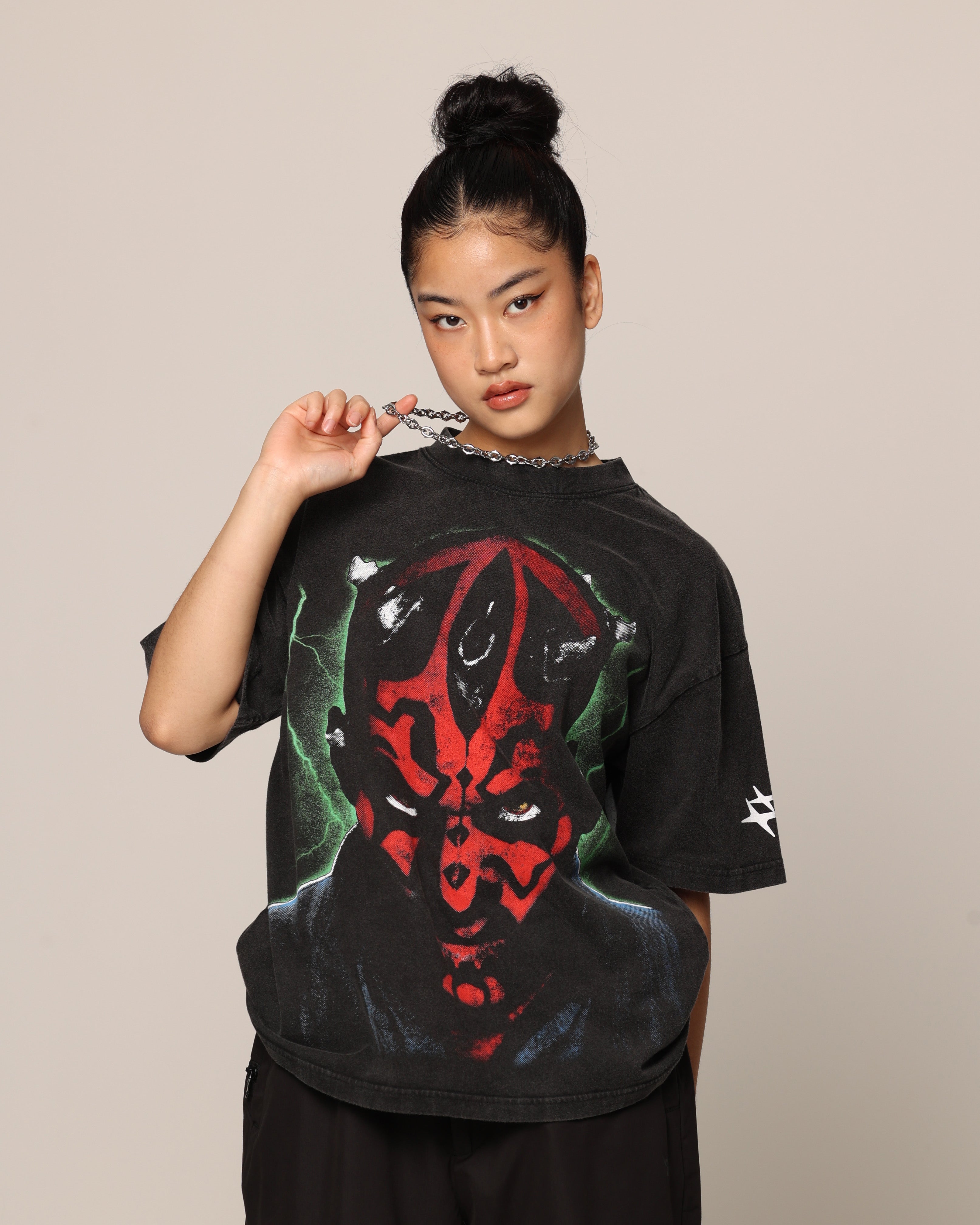 Star Wars Darth Maul T-Shirt Vintage Black、mySite、zt4zffjzw