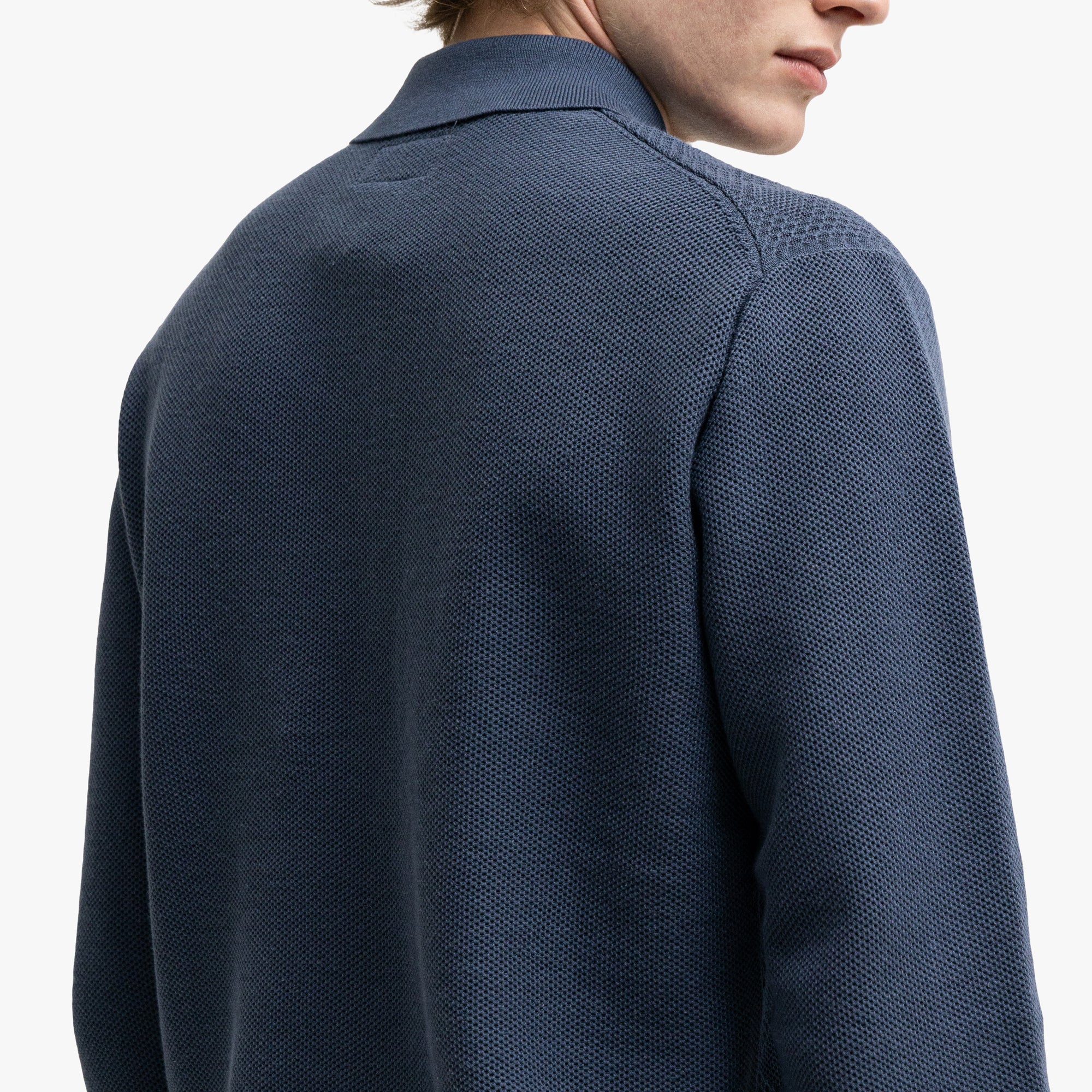  BEAMS PLUS Knit Polo Diamond Blue、mySite、merchandisen