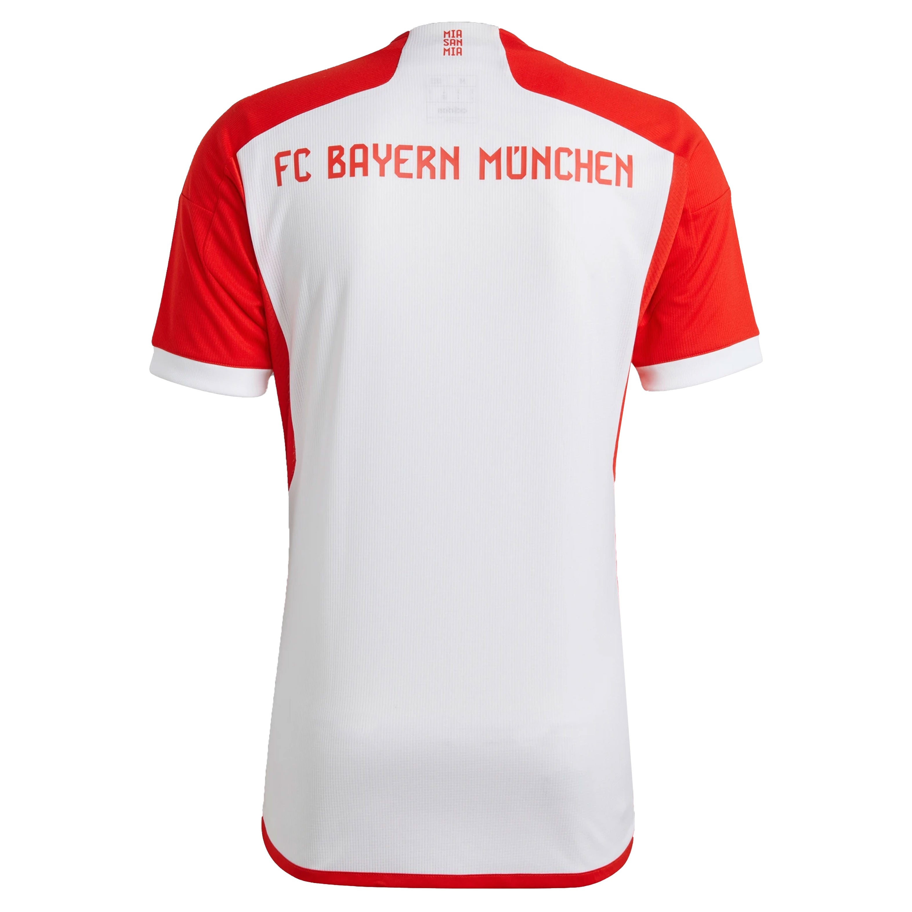 adidas Men's FC Bayern Munich 2023/24 Home Jersey White/Red、mySite、noshort