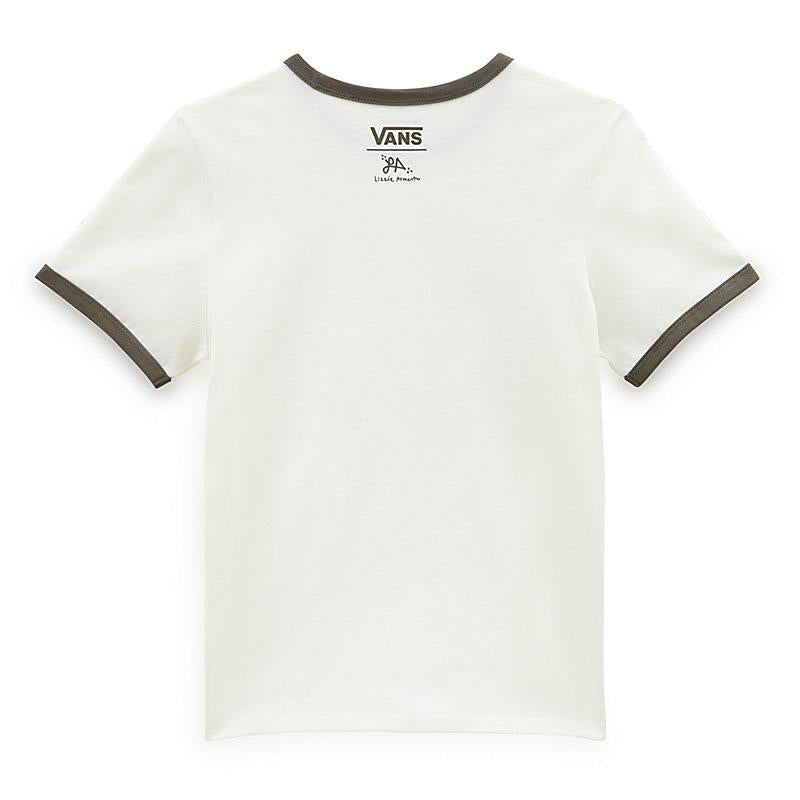  Vans Lizzie Armanto Ringer T-Shirt - Marshmallow、mySite、merchandisen