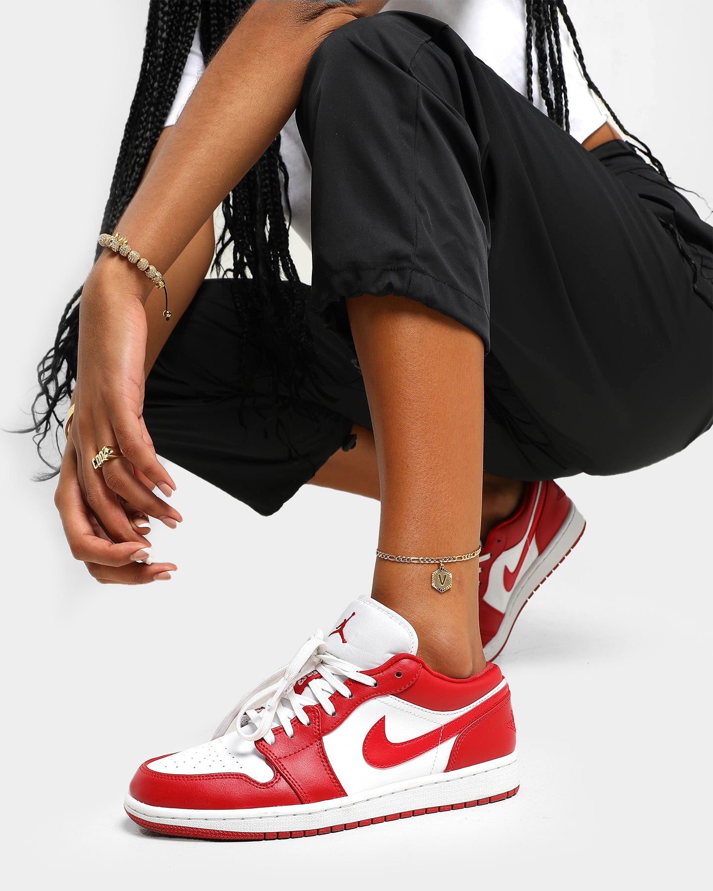 Raising Hell Women's Letter Anklet Gold、mySite、zt4zffjzw