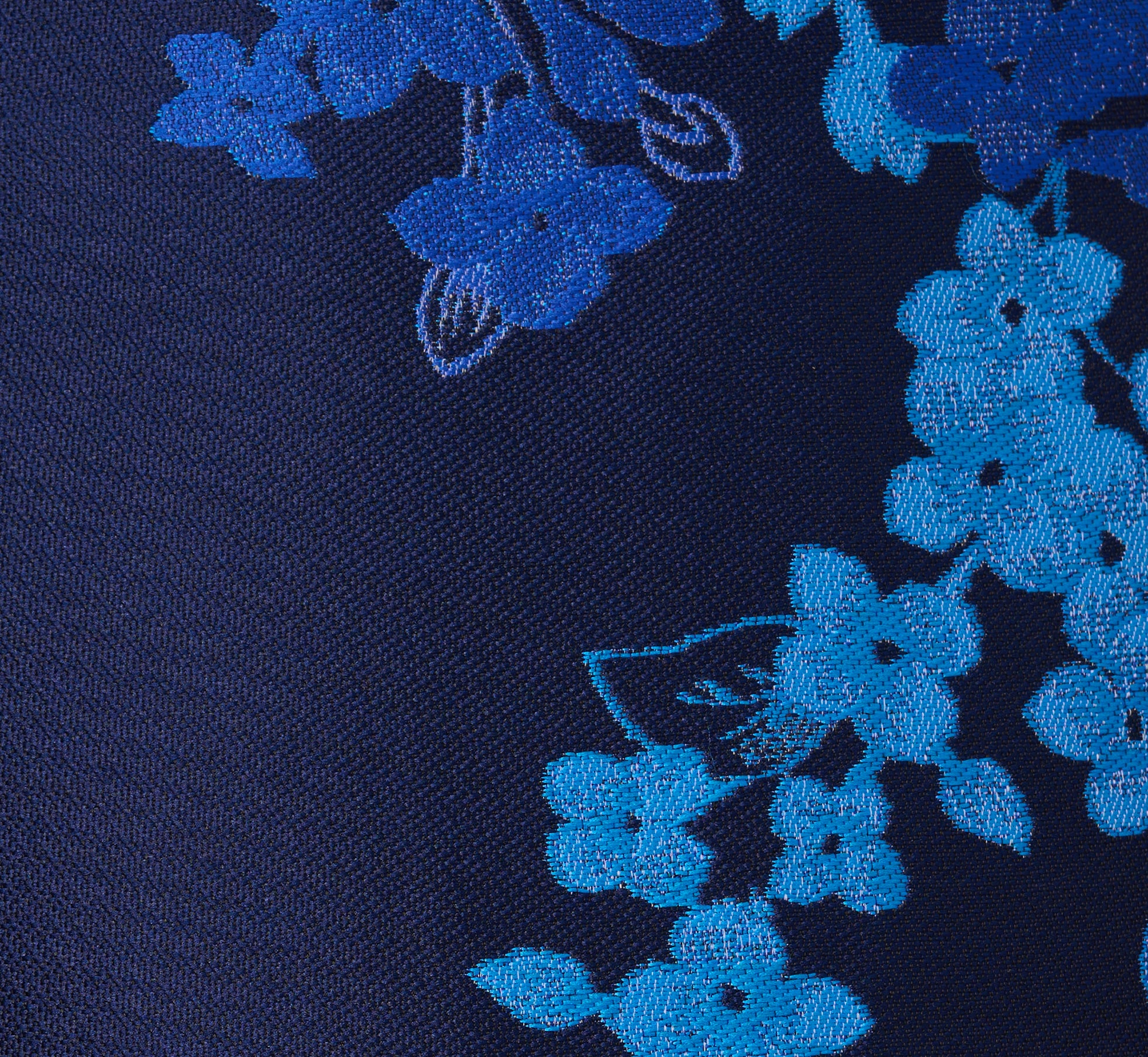 Sleeveless Square Neck Floral Jacquard Midi Dress In Blue Multi、mySite、solidvoid