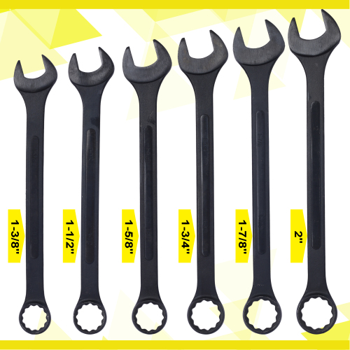 Jumbo Combination Wrench Set extra large, Metric, 11-piece, 34 to 50mm,Black Oxide, with Pouch、、eastwooduniform