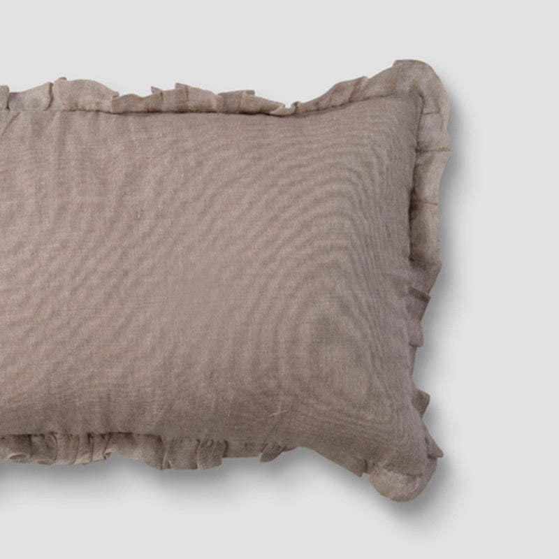 Linen Cushion Cover | Beige | 35 x 50 cm、mySite、camillekostekn