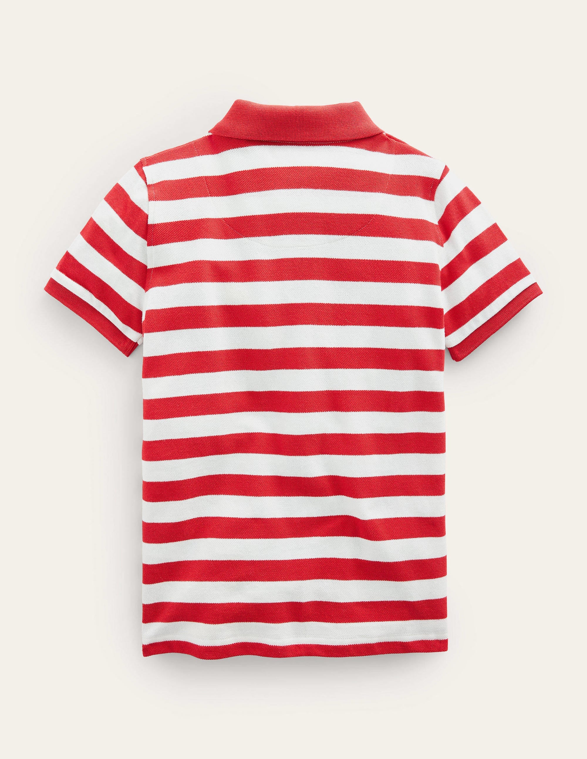  Piqué Polo Shirt-Breton Ivory/Red、mySite、ashleygrahame