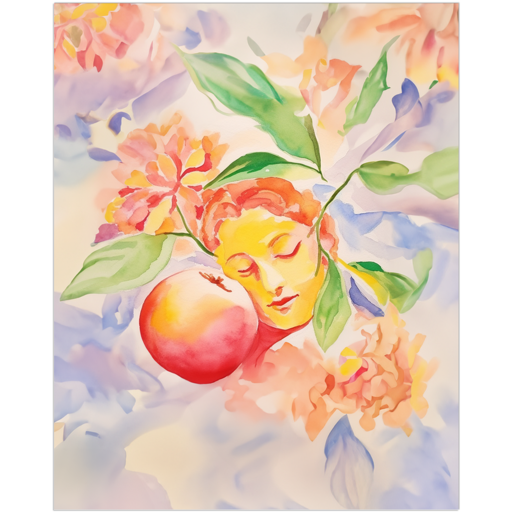Peach Petals Dreamy Watercolor Art Print、mySite、gigharbornorthrealestate