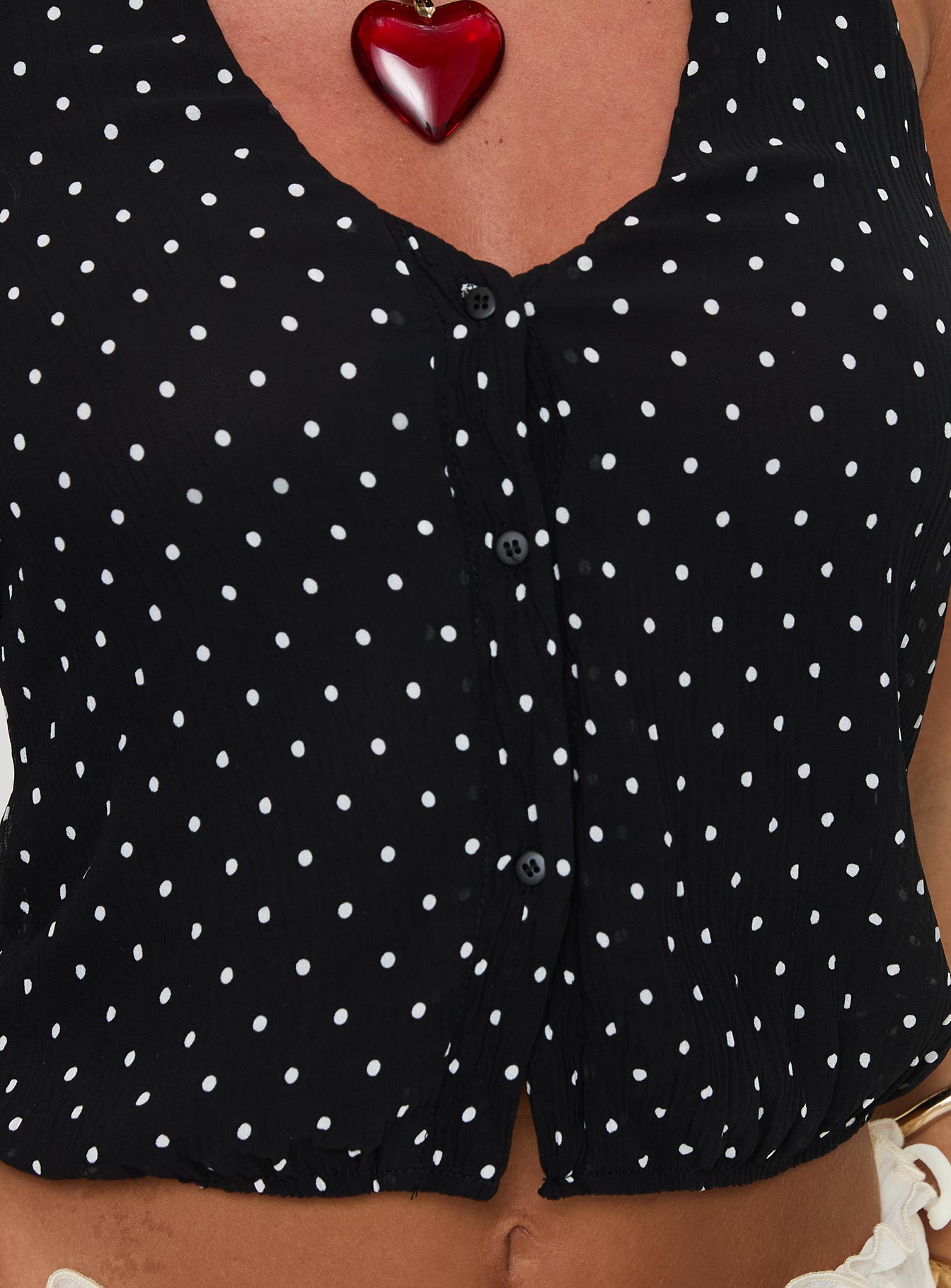 Brat Halter Top Onyx Polka、mySite、solidvoid