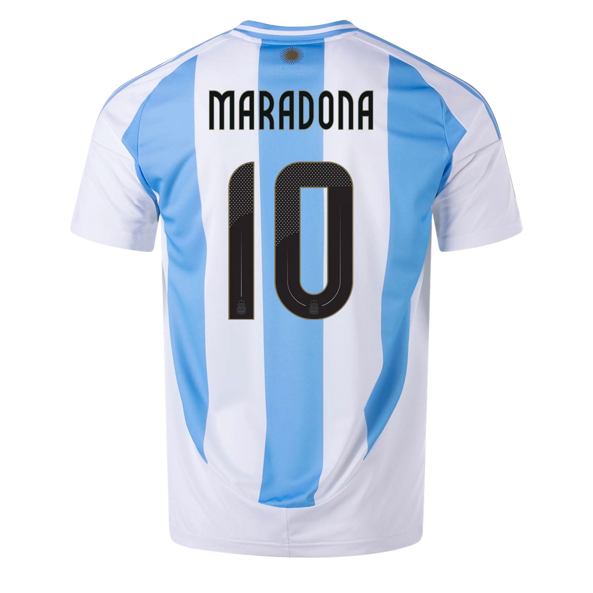 adidas Men's Argentina 2024/25 Home Jersey w/ Maradona #10 Printing、mySite、noshort