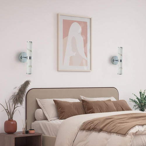 Golden and Elegant Resin Wall Sconce,Set of 2,Modern Vertical Light Fixture for Bathrooms, Hallways, and Bedrooms (Only Inoor)、、eastwooduniform