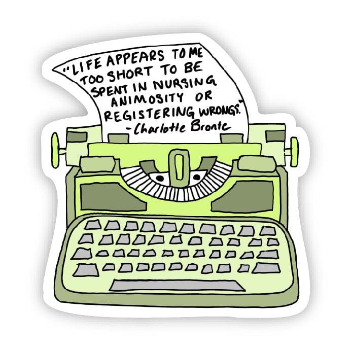  Life appears to me too short (Charlotte Bronte Sticker)、mySite、elrpsem3k