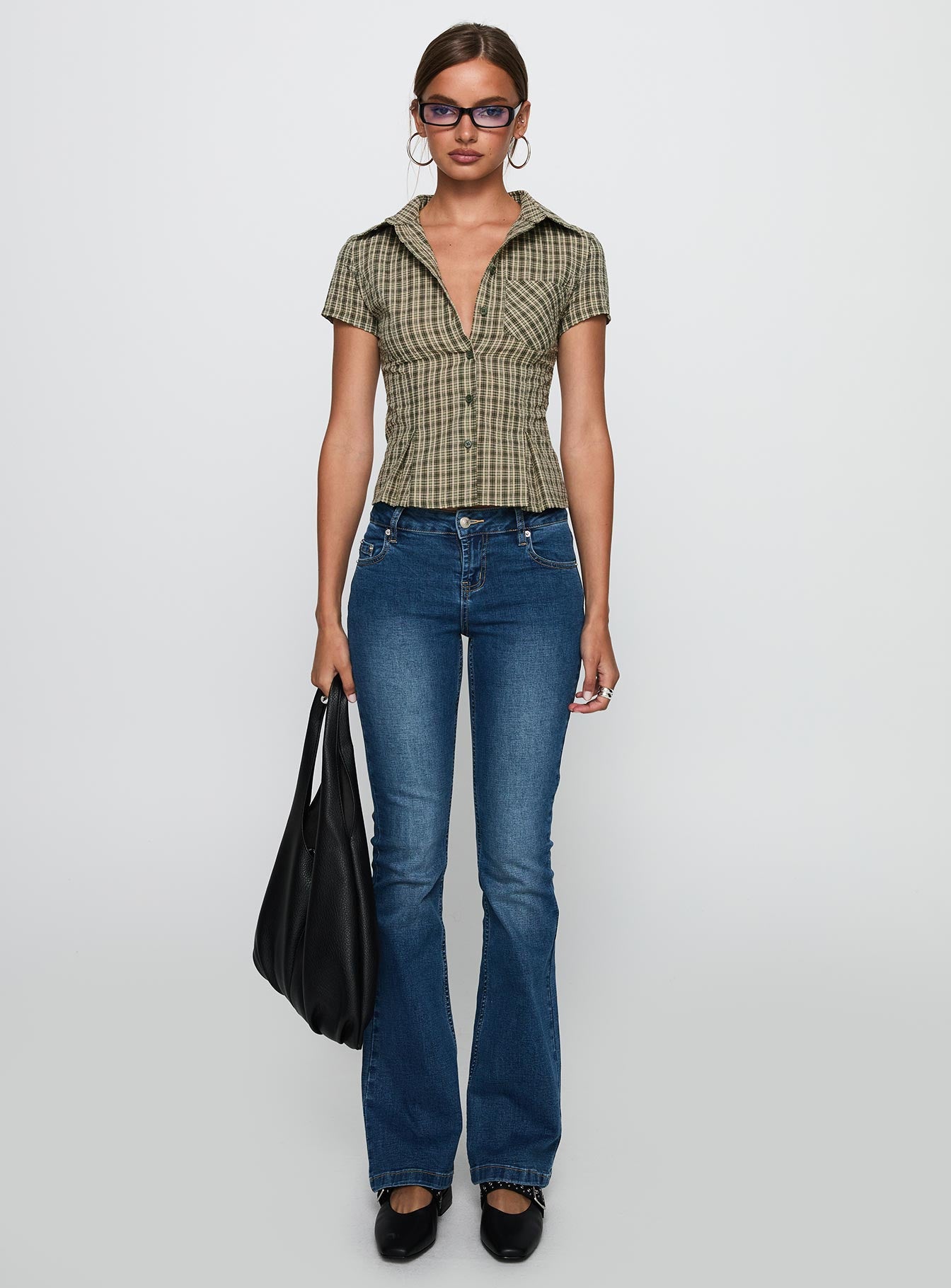 Alma Mater Top Green Check、mySite、solidvoid