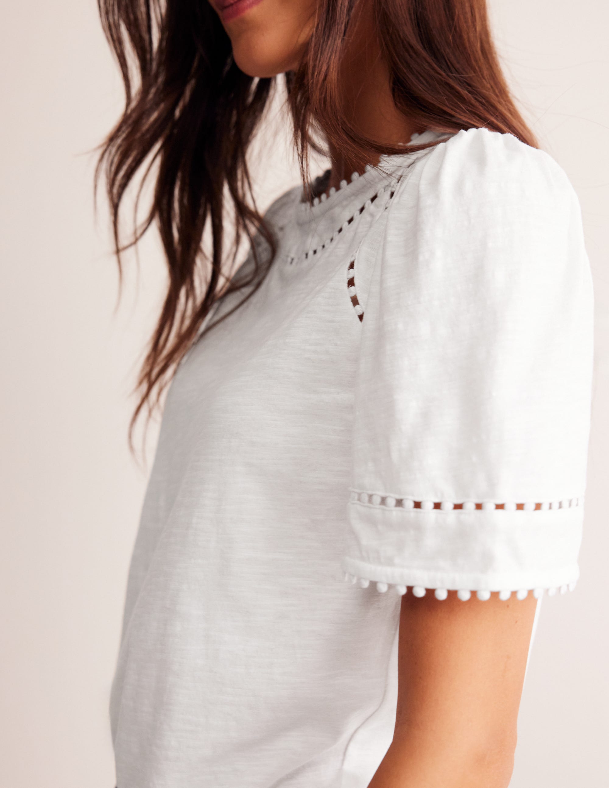  Mila Trim Detail Top-White、mySite、ashleygrahame