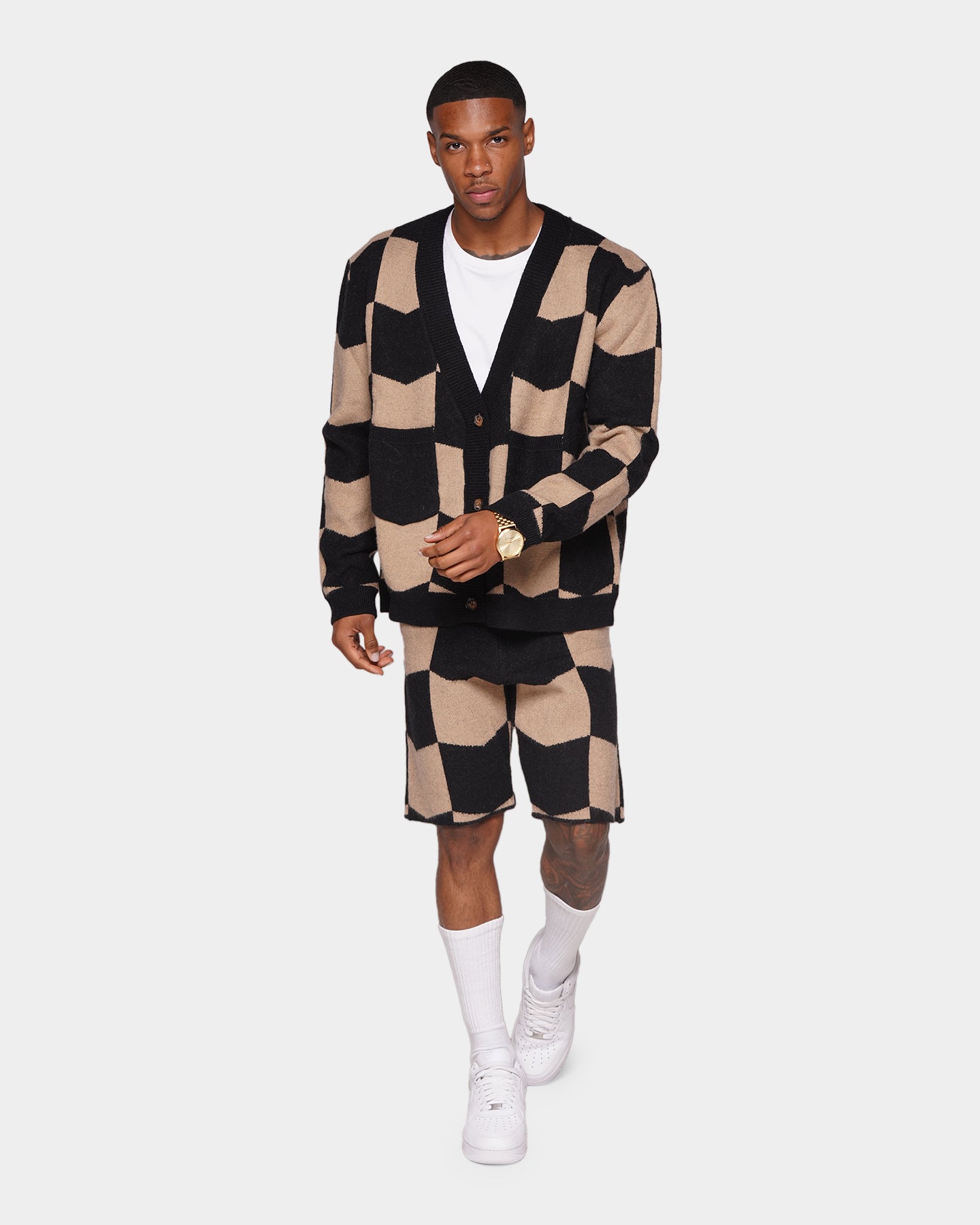 XXIII Meda Check Shorts Black/Beige、mySite、zt4zffjzw