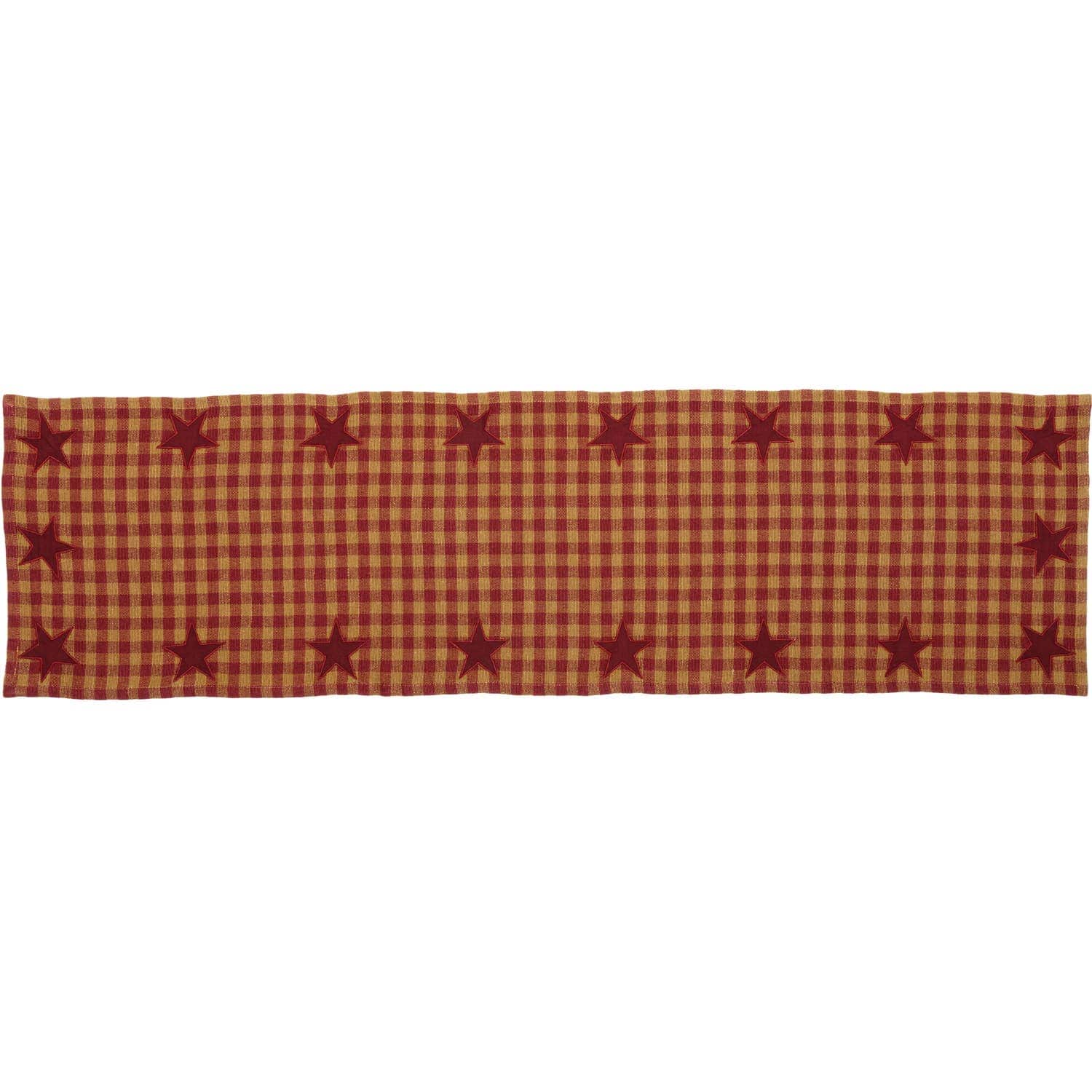 VHC Brands - Burgundy Star Runner Woven 13x48、mySite、g9winljtr