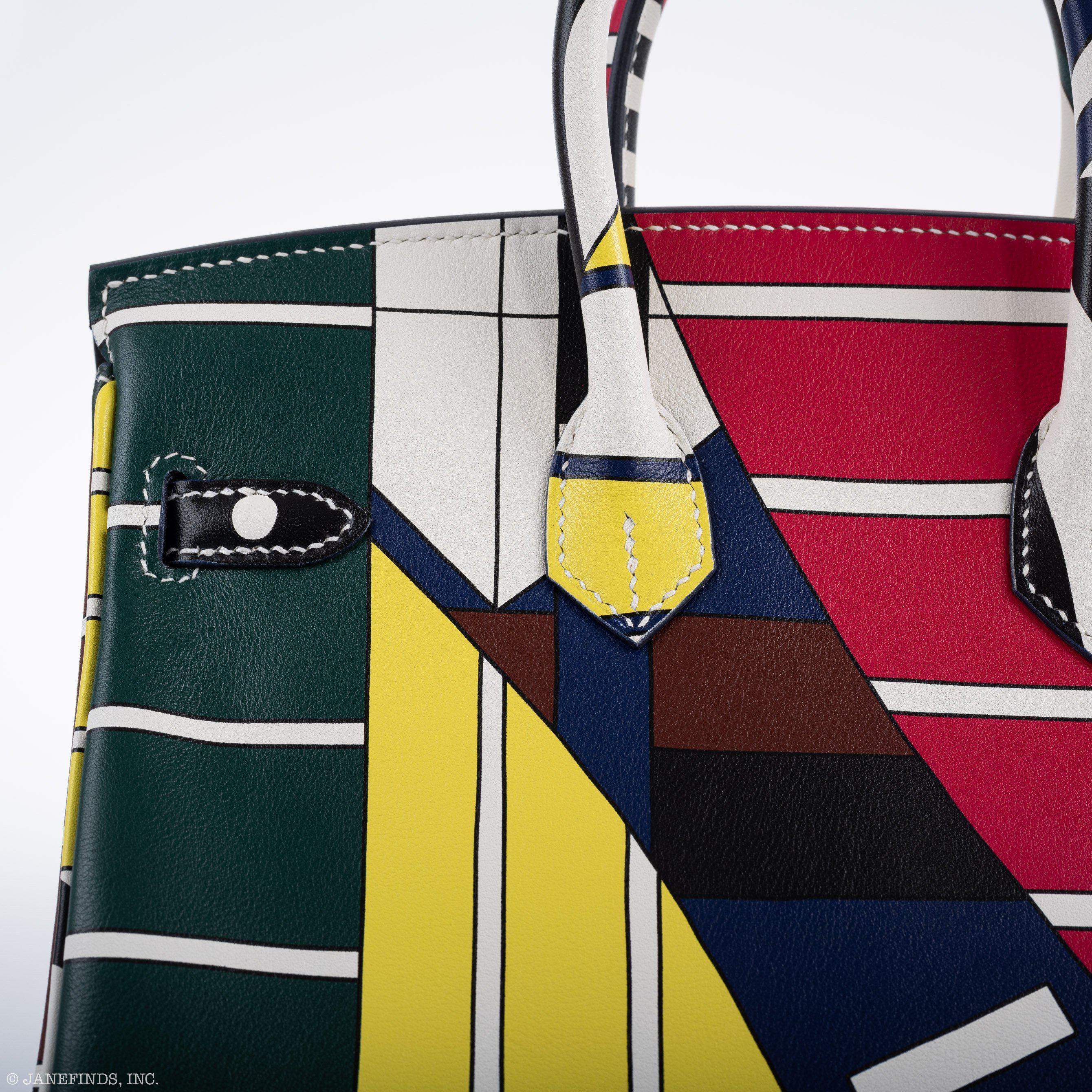 Hermès Birkin 25 One Two Three And Away We Go! - Limited Edition By Nigel Peak Multicolor Swift Palladium Hardware、mySite、garminoutage.com