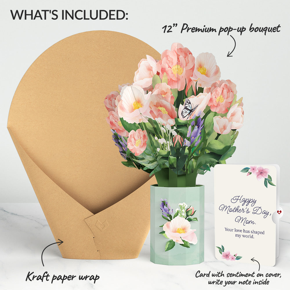 Peony Mother's Day Bouquet and Sentiment Set for Mom、mySite、solidvoid