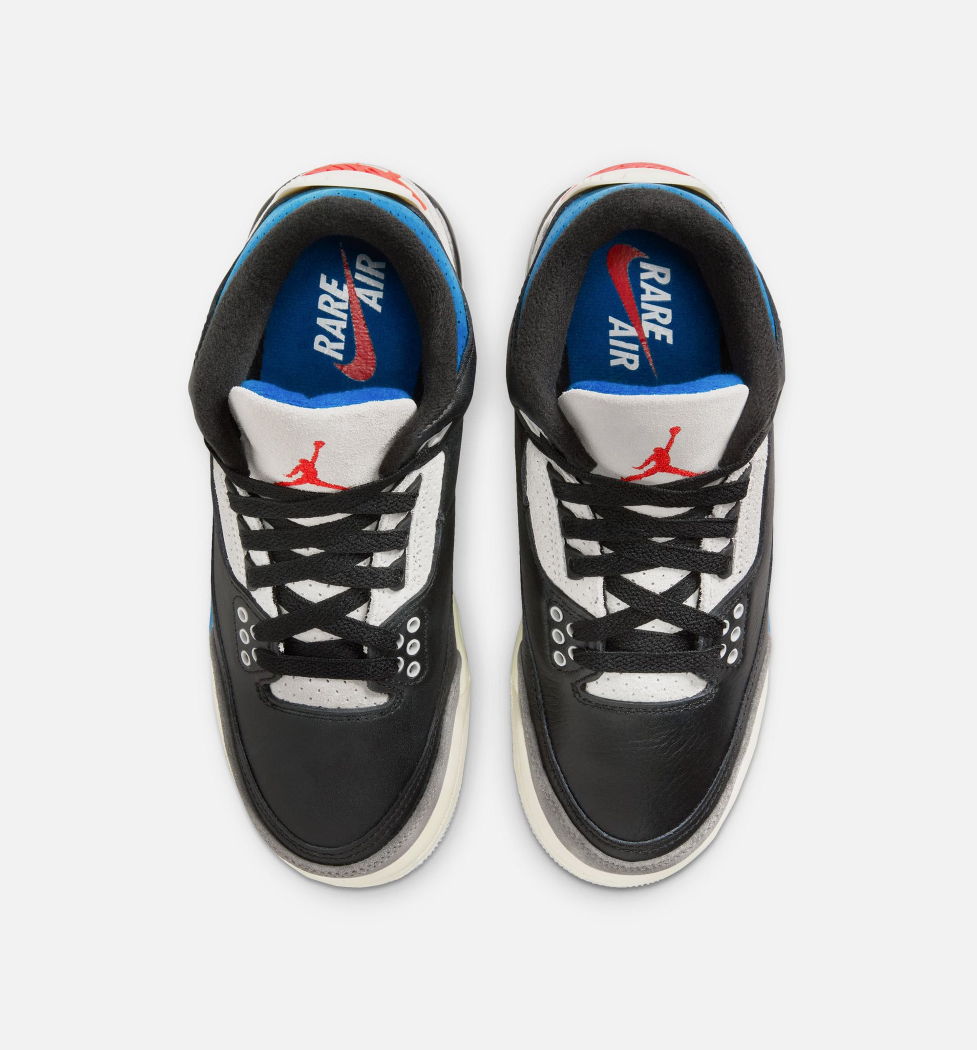 Air Jordan 3 Retro OG Rare Air Grade School Lifestyle Shoe - Black/Chile Red/Neutral Grey Free Shipping、mySite、dreamappss