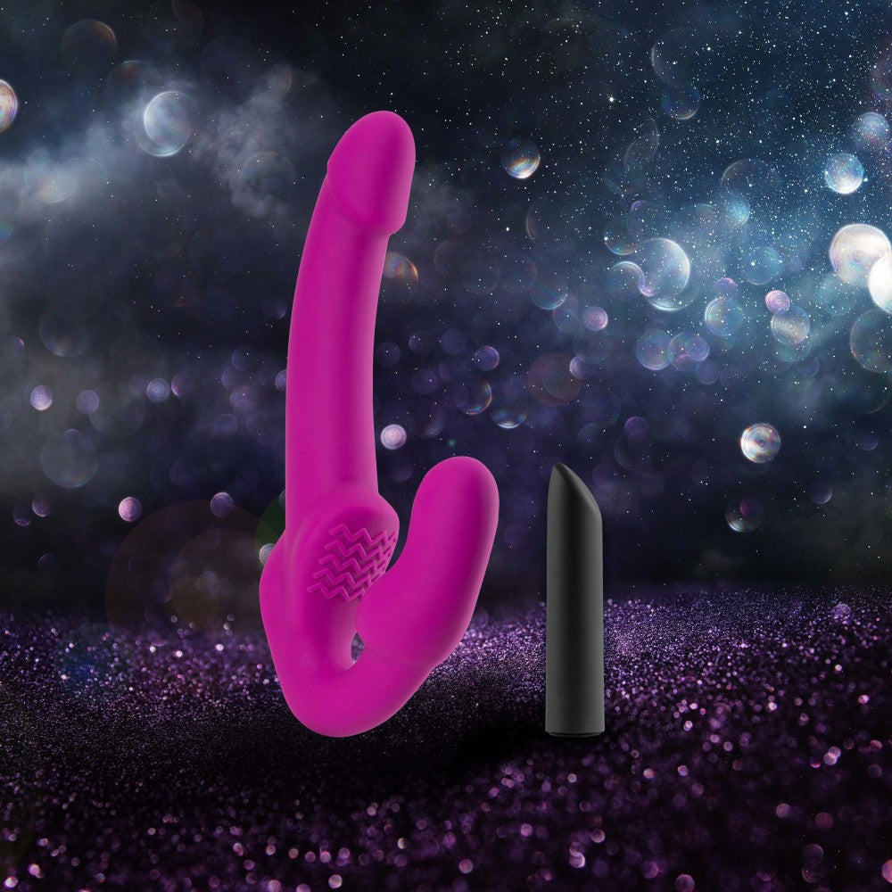 Temptasia By Blush® | Estella G-Spot Pink 9.5-Inch Long Rechargeable Vibrating Dildo、mySite、bottomscart