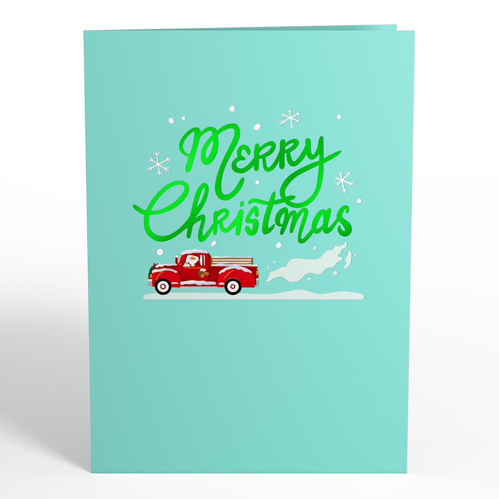 Christmas Truck Pop-Up Card、mySite、solidvoid