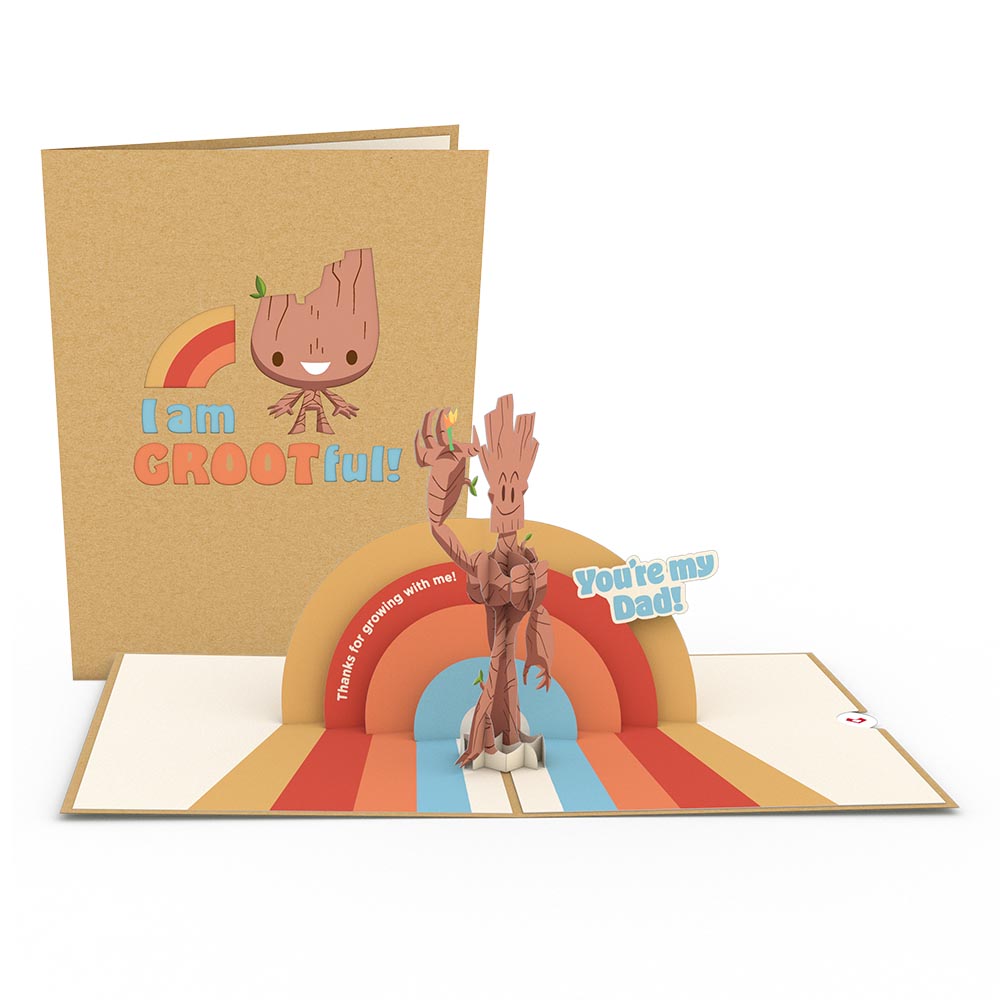 Marvel's Guardians of the Galaxy Groot-ful You're My Dad Pop-Up Card、mySite、solidvoid