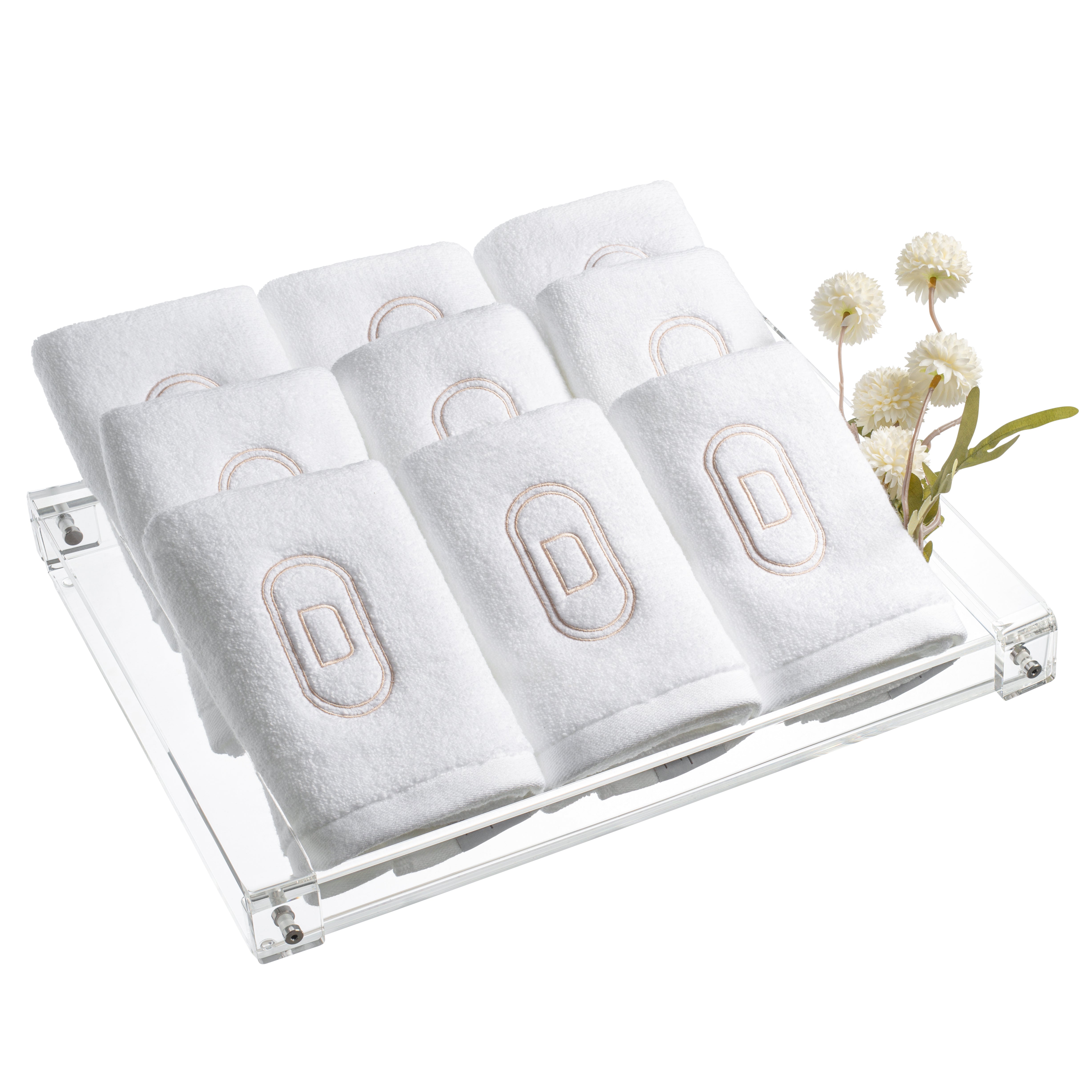  DH Oval Towel Hospitality Tray Set、mySite、elrpsem3k