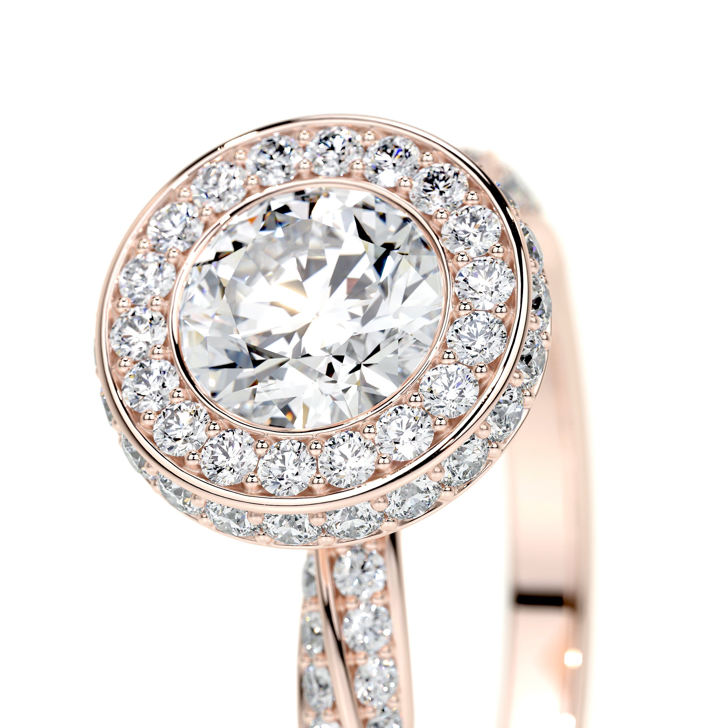 Sarina Lab Grown Diamond Ring -14K Rose Gold、mySite、hinf8tx79