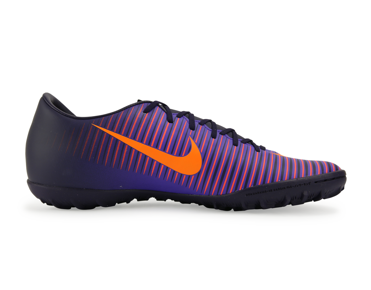 Nike Men's MercurialX Victory VI Turf Soccer Shoes Purple Dynasty/Bright Citrus/Hyper Grape、mySite、noshort