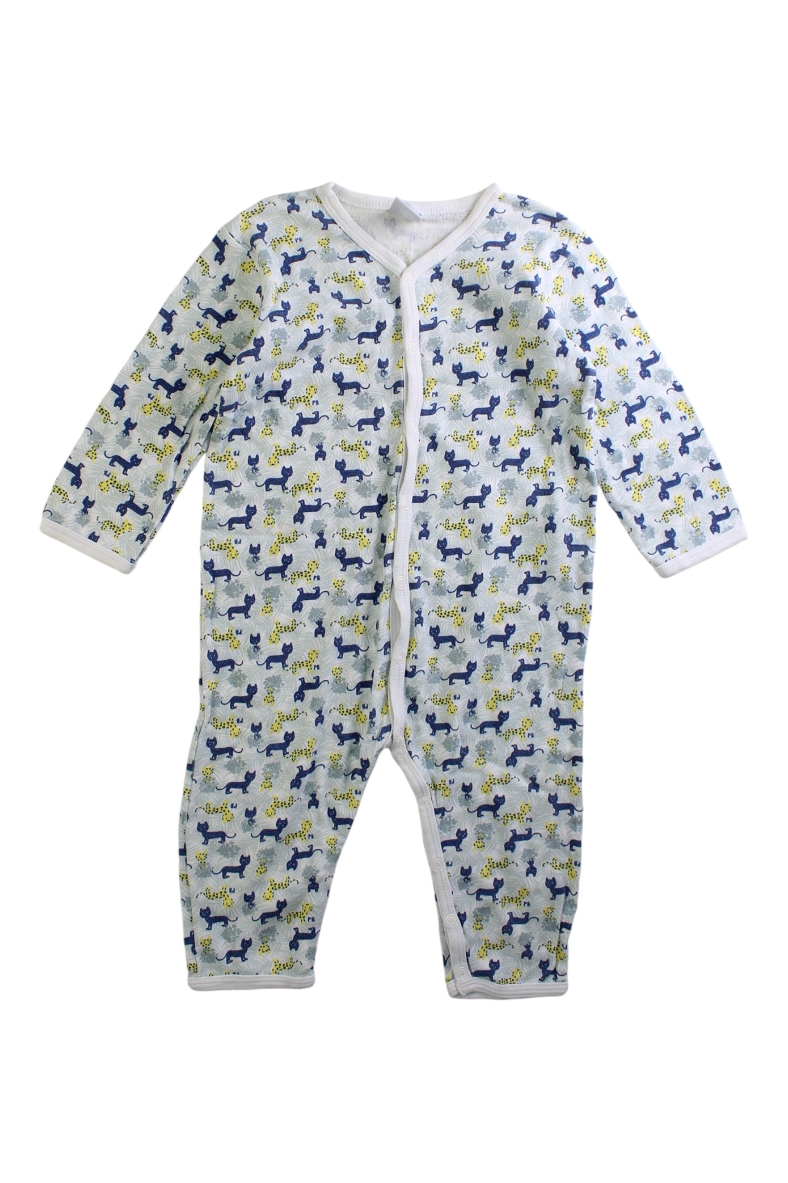 Petit Bateau Onesie With Animal Print 12-18M、mySite、g9winljtr