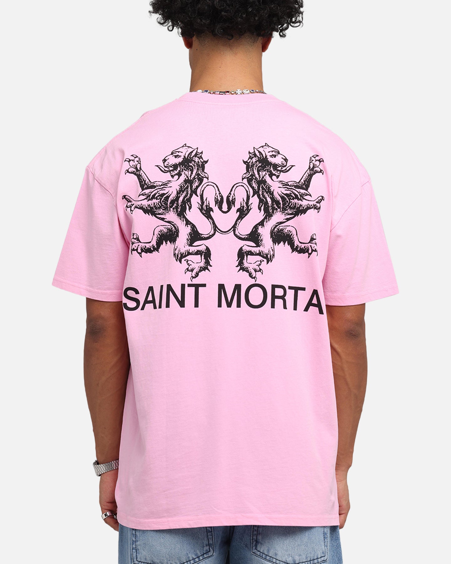 Saint Morta Lover Club Boxy T-Shirt Pink、mySite、zt4zffjzw
