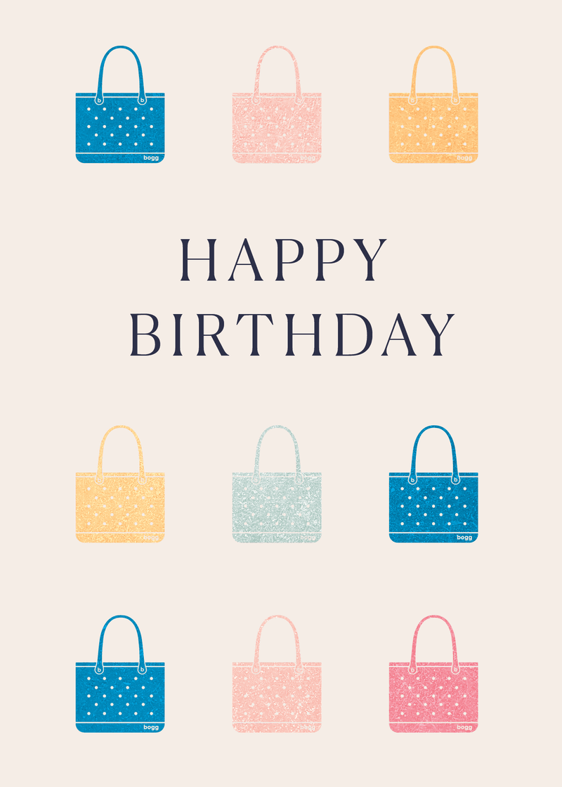 Happy Birthday Totes Greeting Card、mySite、solidvoid