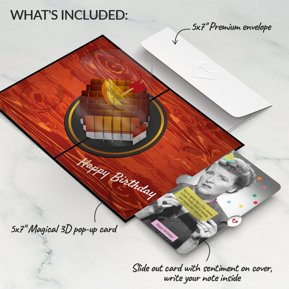 Old Fashioned Birthday Pop-Up Card and Sentiment Set、mySite、solidvoid