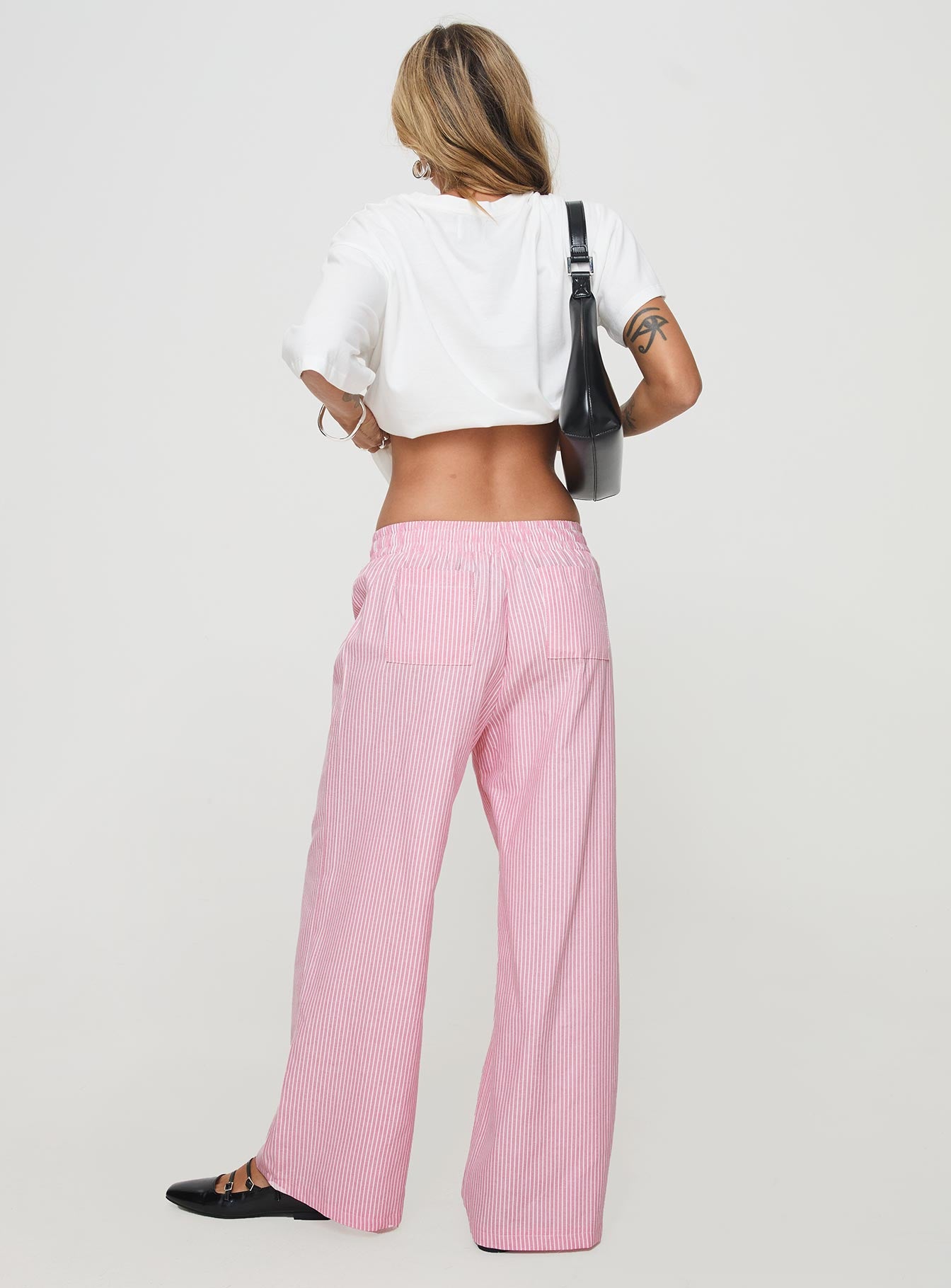 Beach House Pants Pink / White、mySite、solidvoid